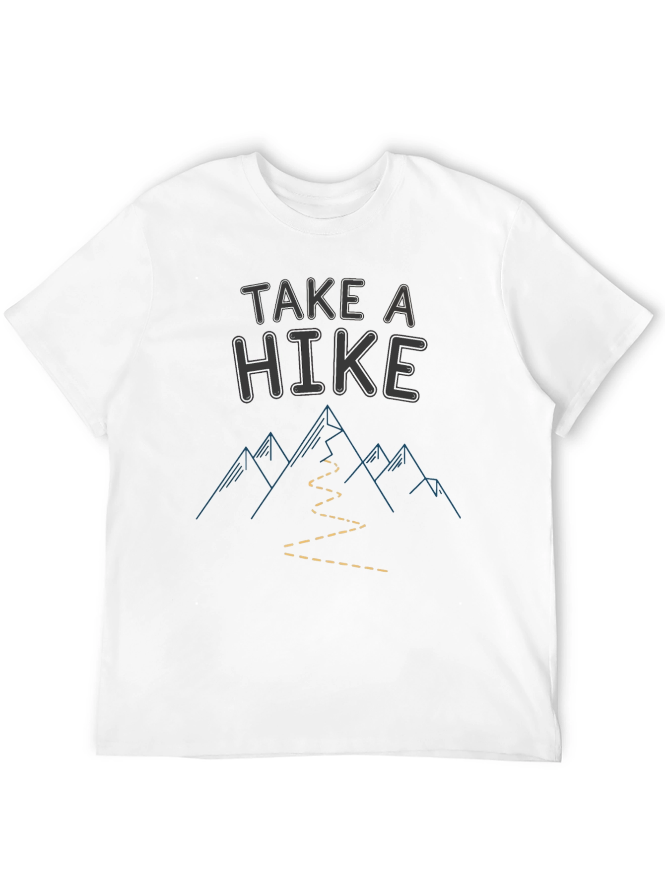 Take a Hike Graphic Tee - Black Cotton T-Shirt
