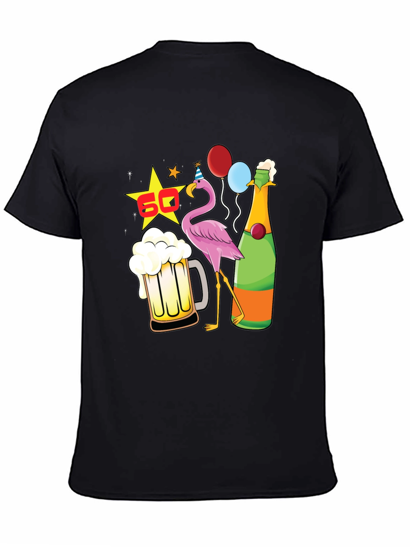 60th Birthday Flamingo Beer T-Shirt