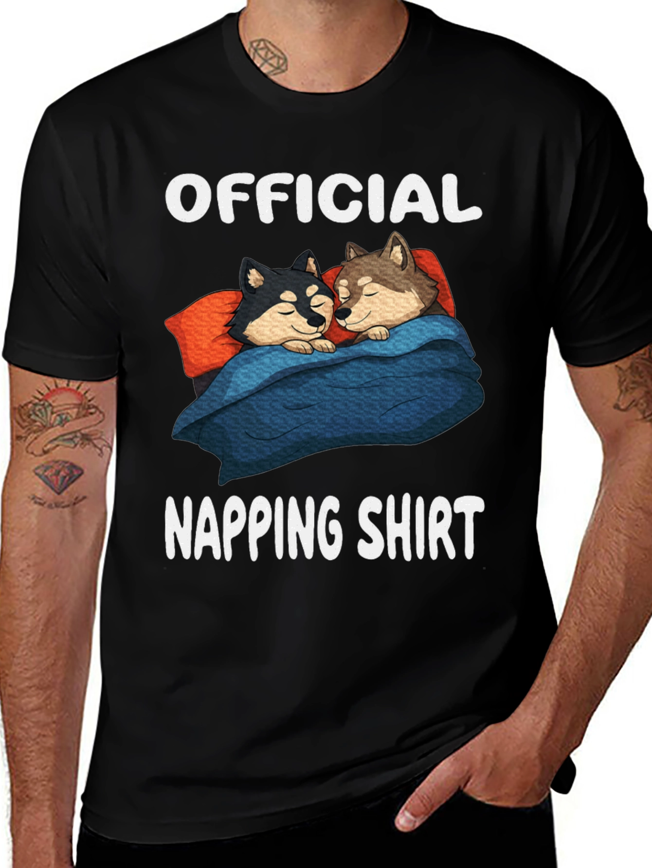 Official Napping Shirt - Sleeping Dogs Graphic Tee