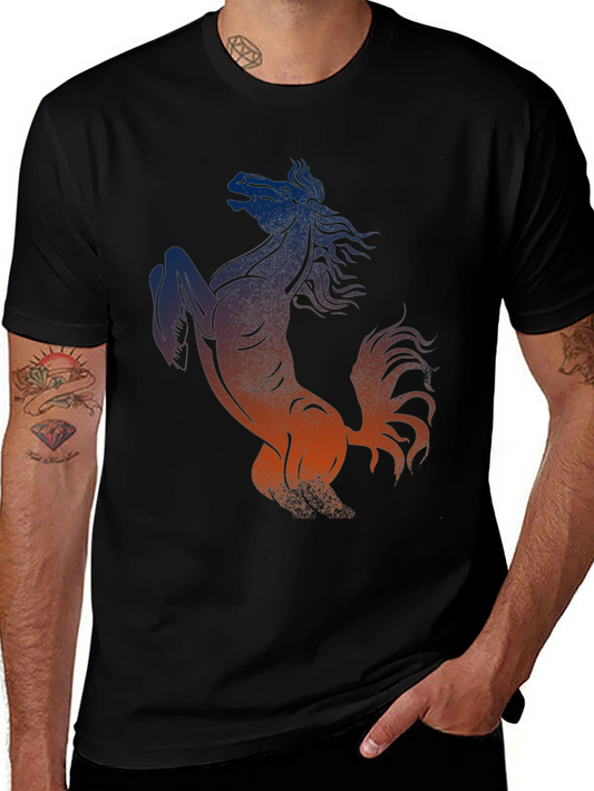 Horse Graphic T-Shirt - Stylish Mens Tee