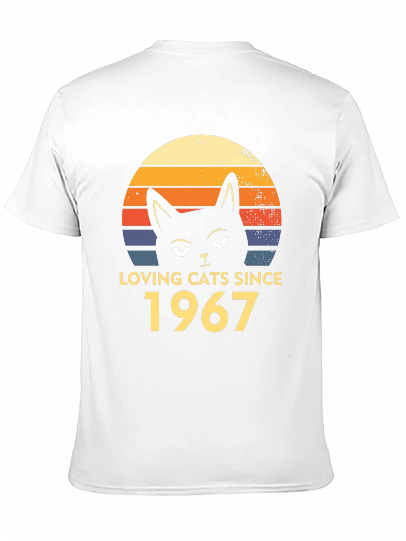 Loving Cats Since 1967 Black T-Shirt