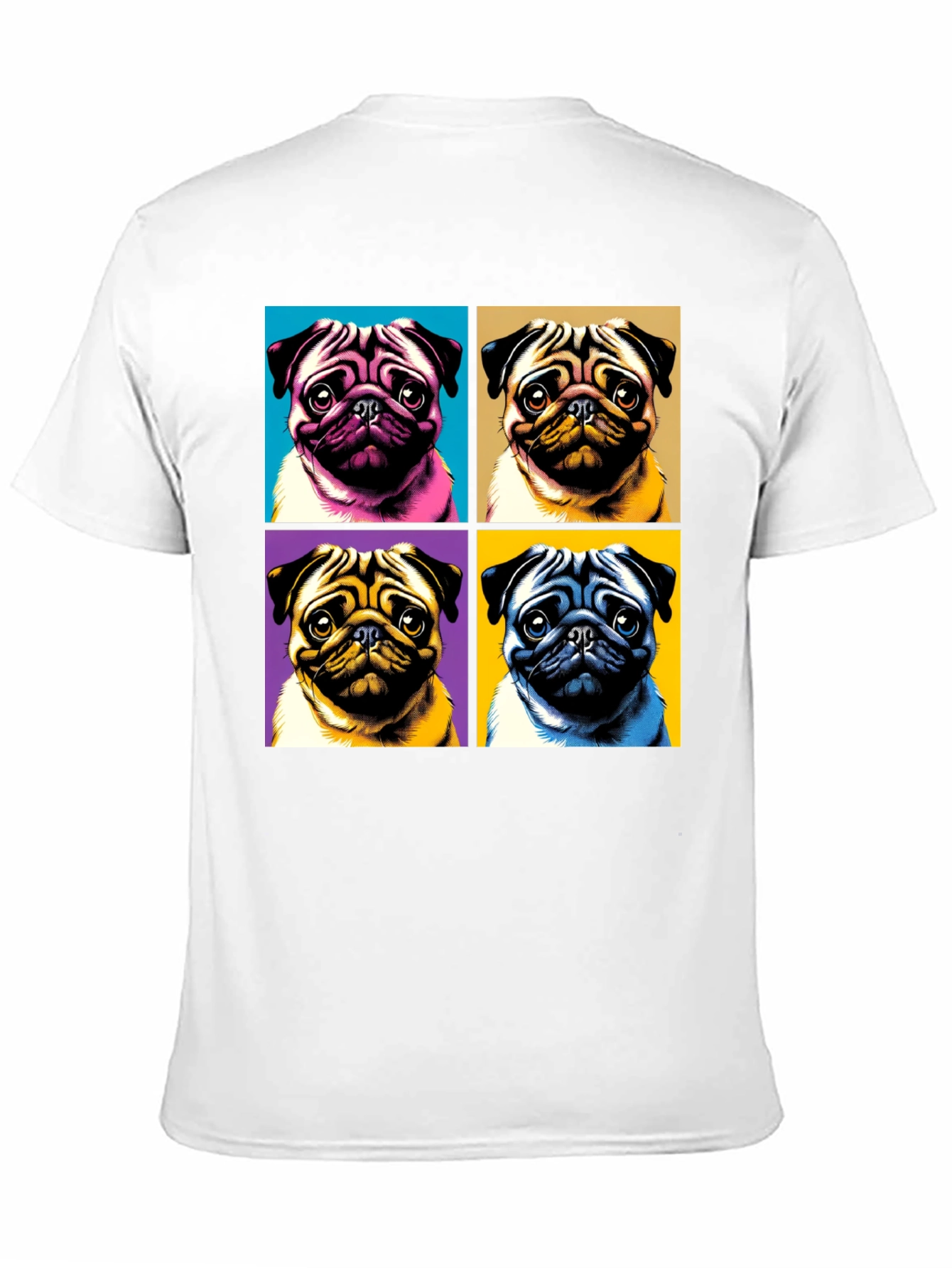 Pop Art Pug T-Shirt - Unique Dog Lover Tee
