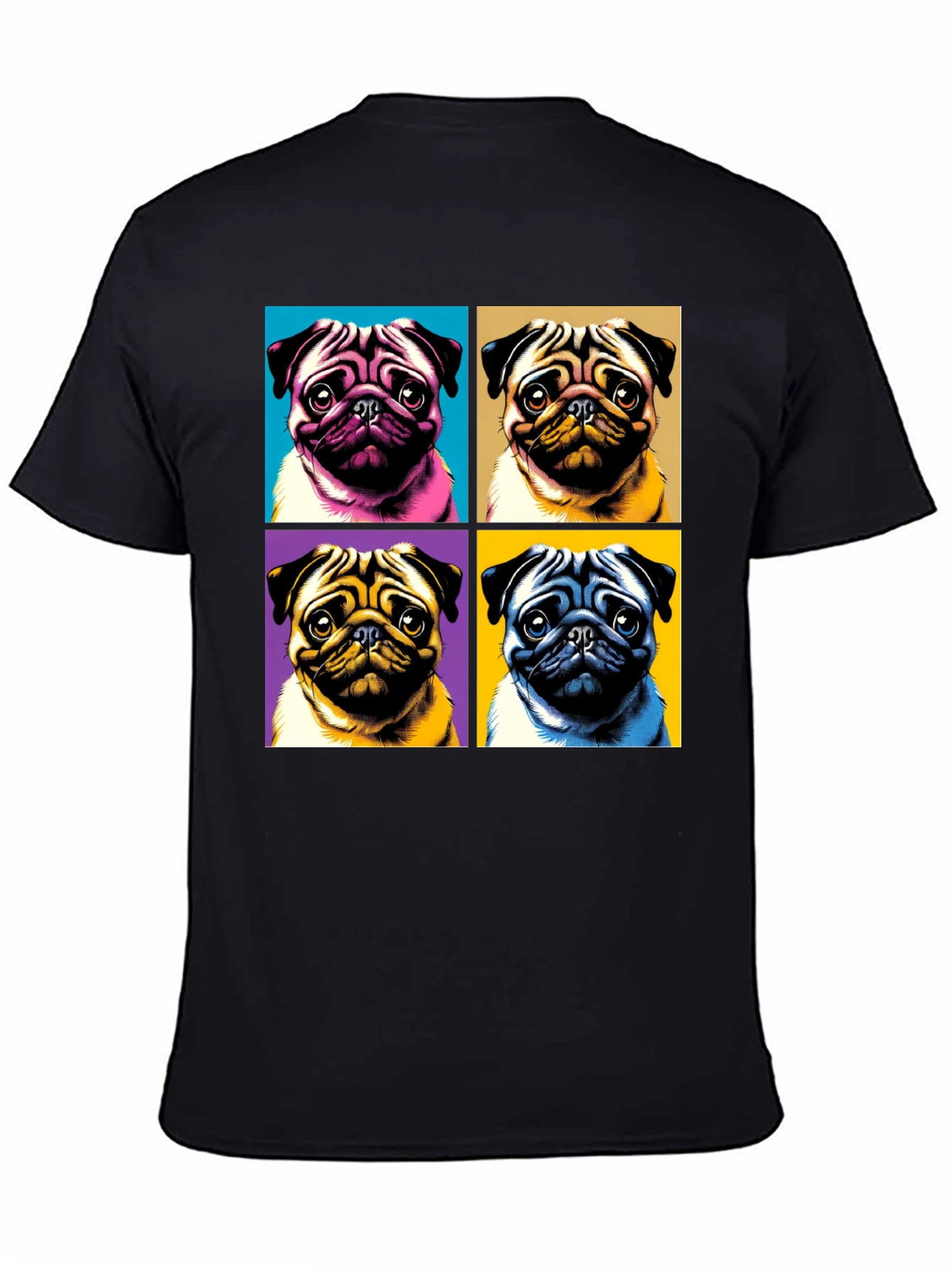 Pop Art Pug T-Shirt - Unique Dog Lover Tee