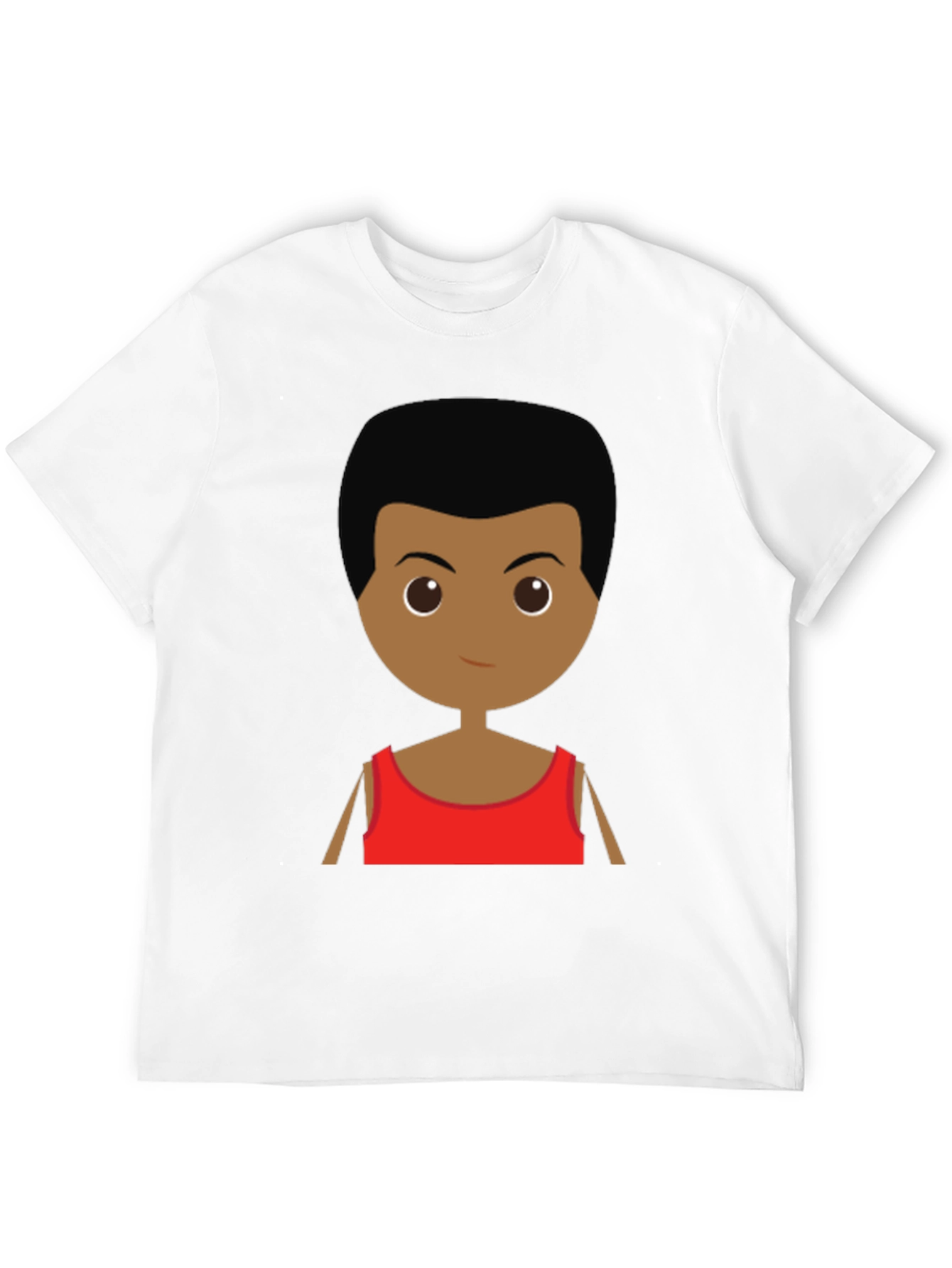 Cartoon Character Graphic Tee - Black