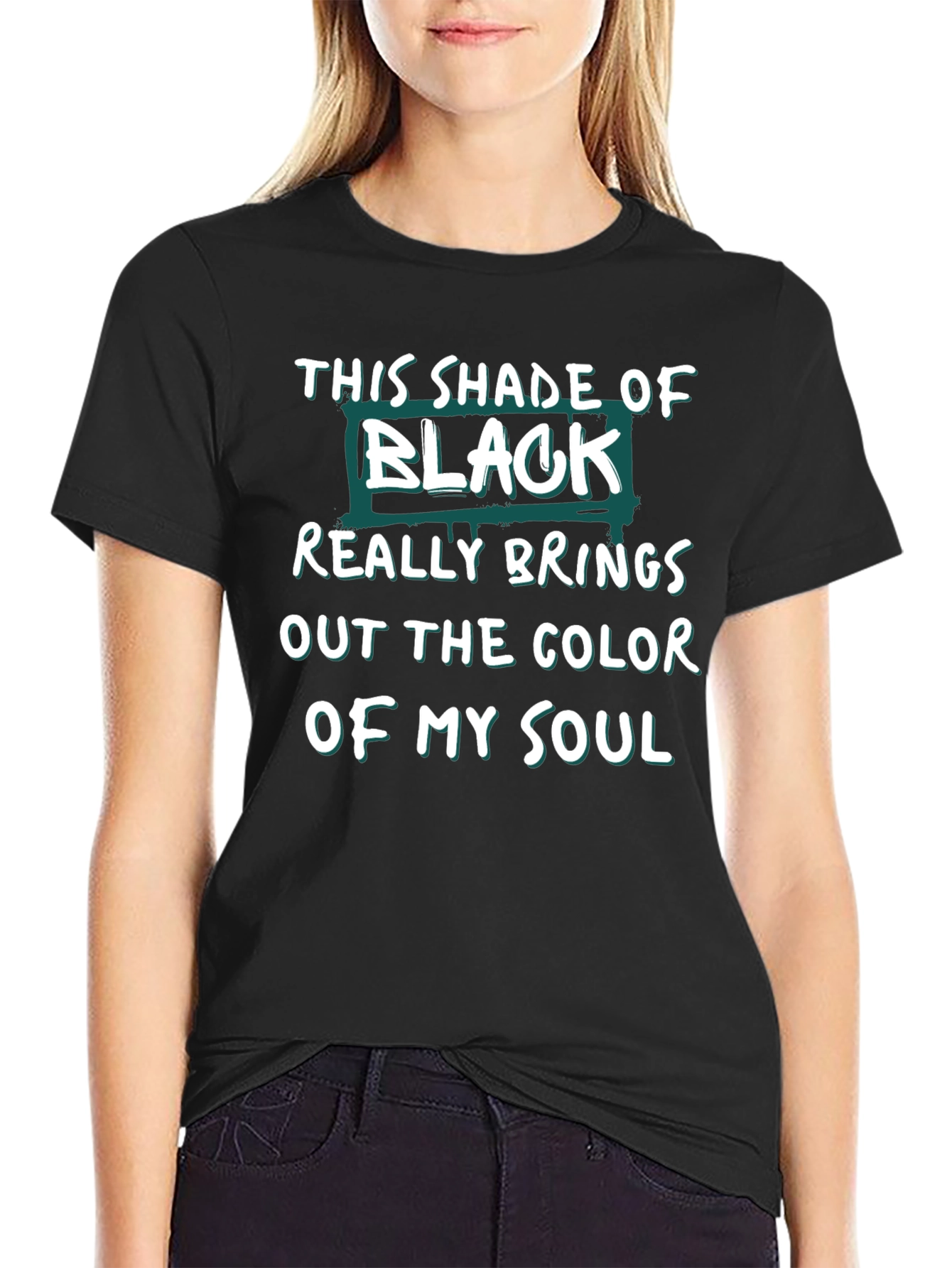 This Shade of Black Soul Graphic T-Shirt