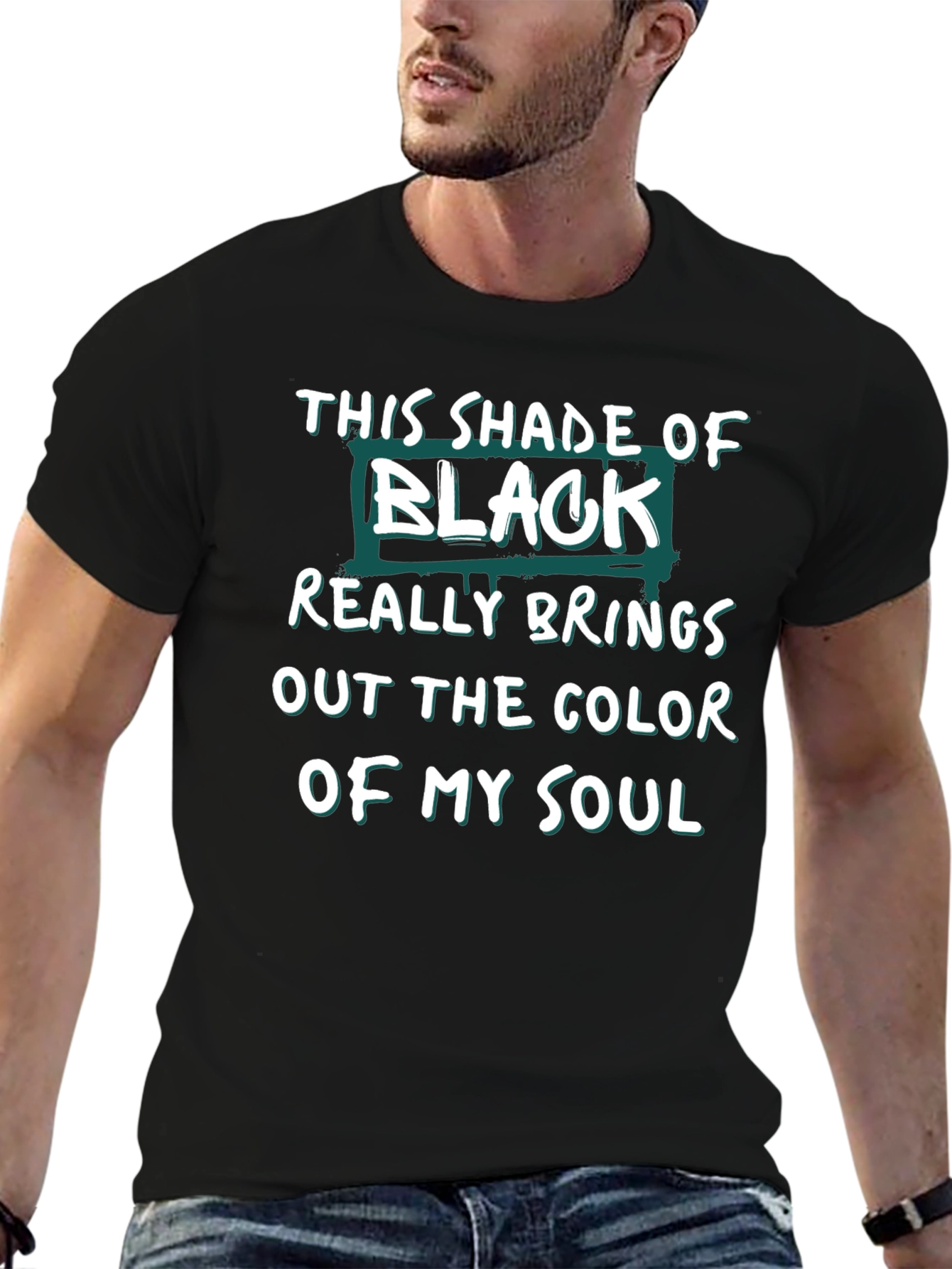 This Shade of Black Soul Graphic T-Shirt