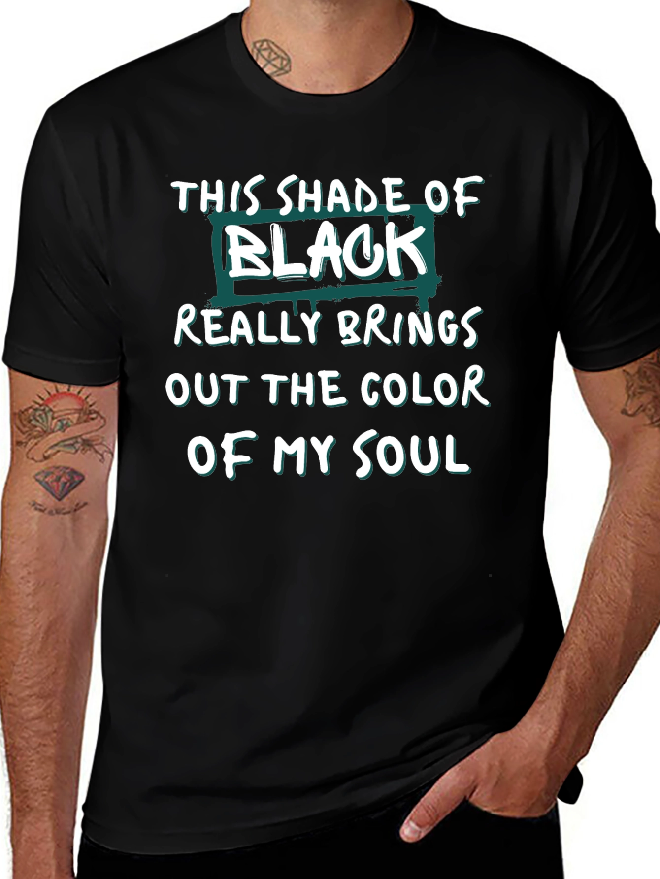 This Shade of Black Soul Graphic T-Shirt