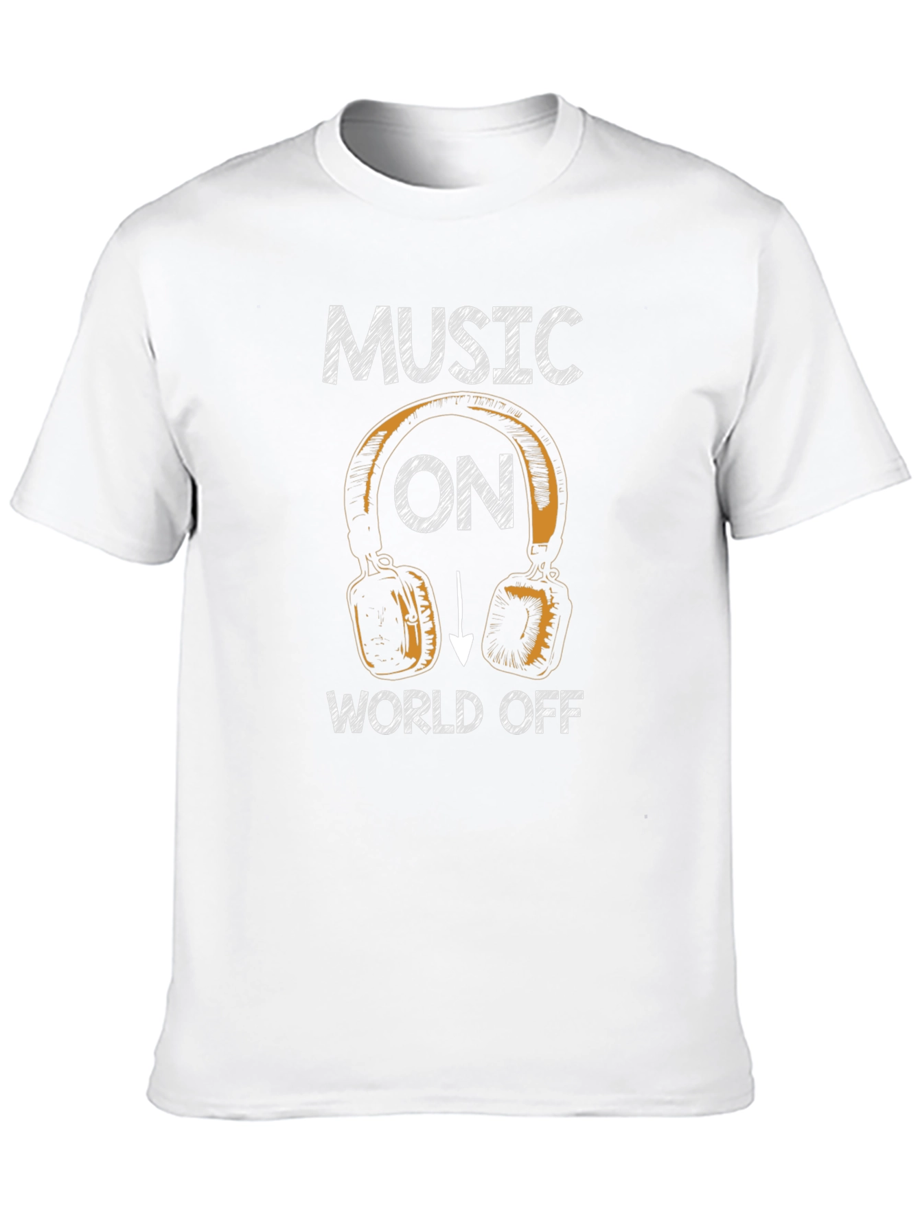 Music On World Off Graphic T-Shirt