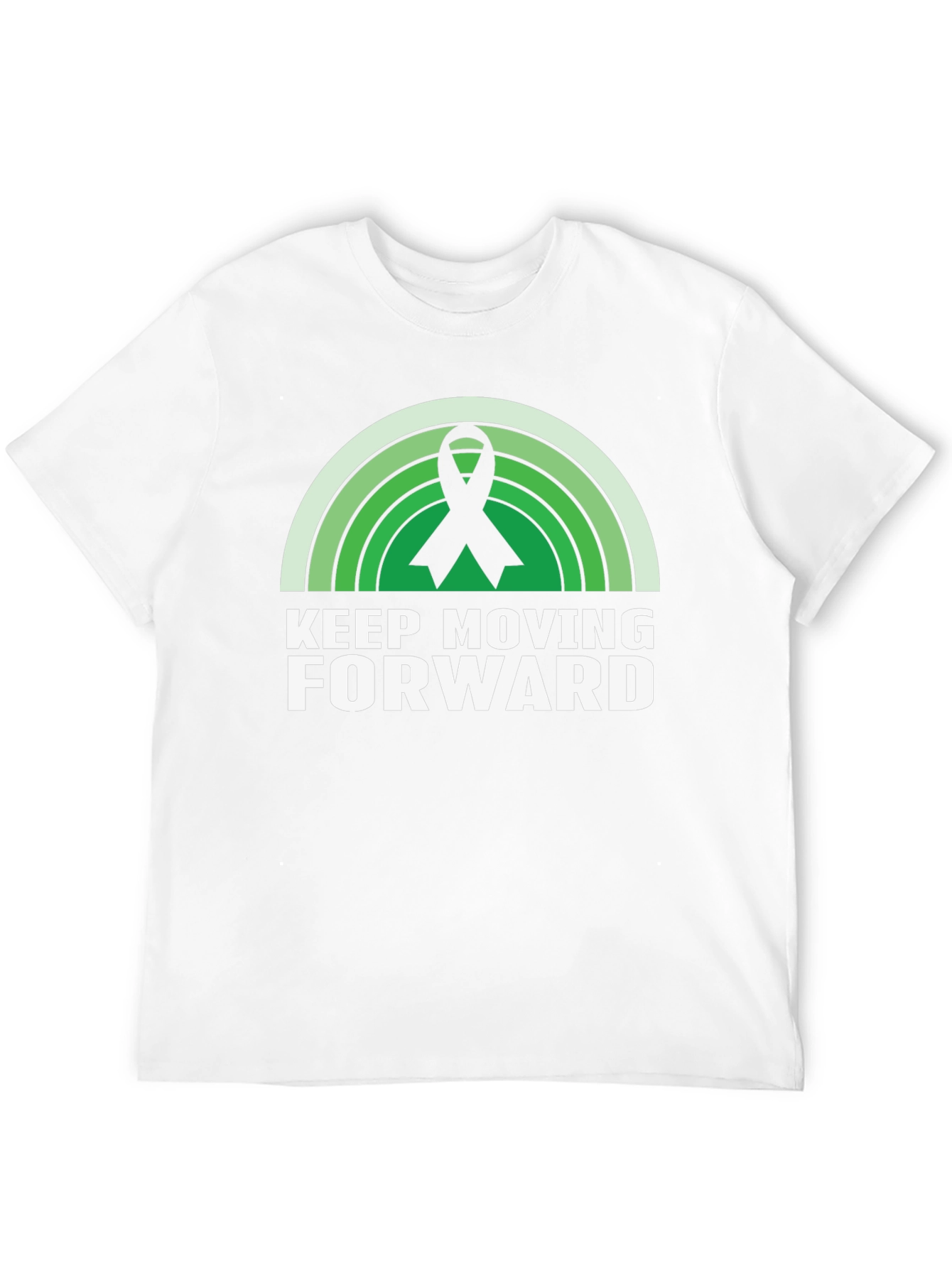 Keep Moving Forward Ribbon Graphic T-Shirt