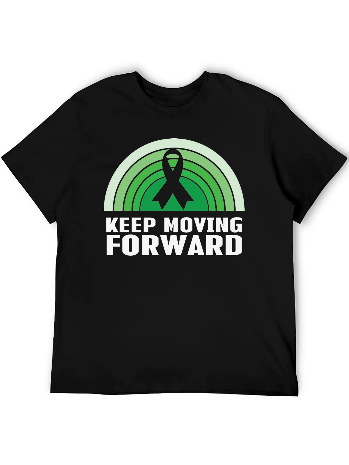 Keep Moving Forward Ribbon Graphic T-Shirt