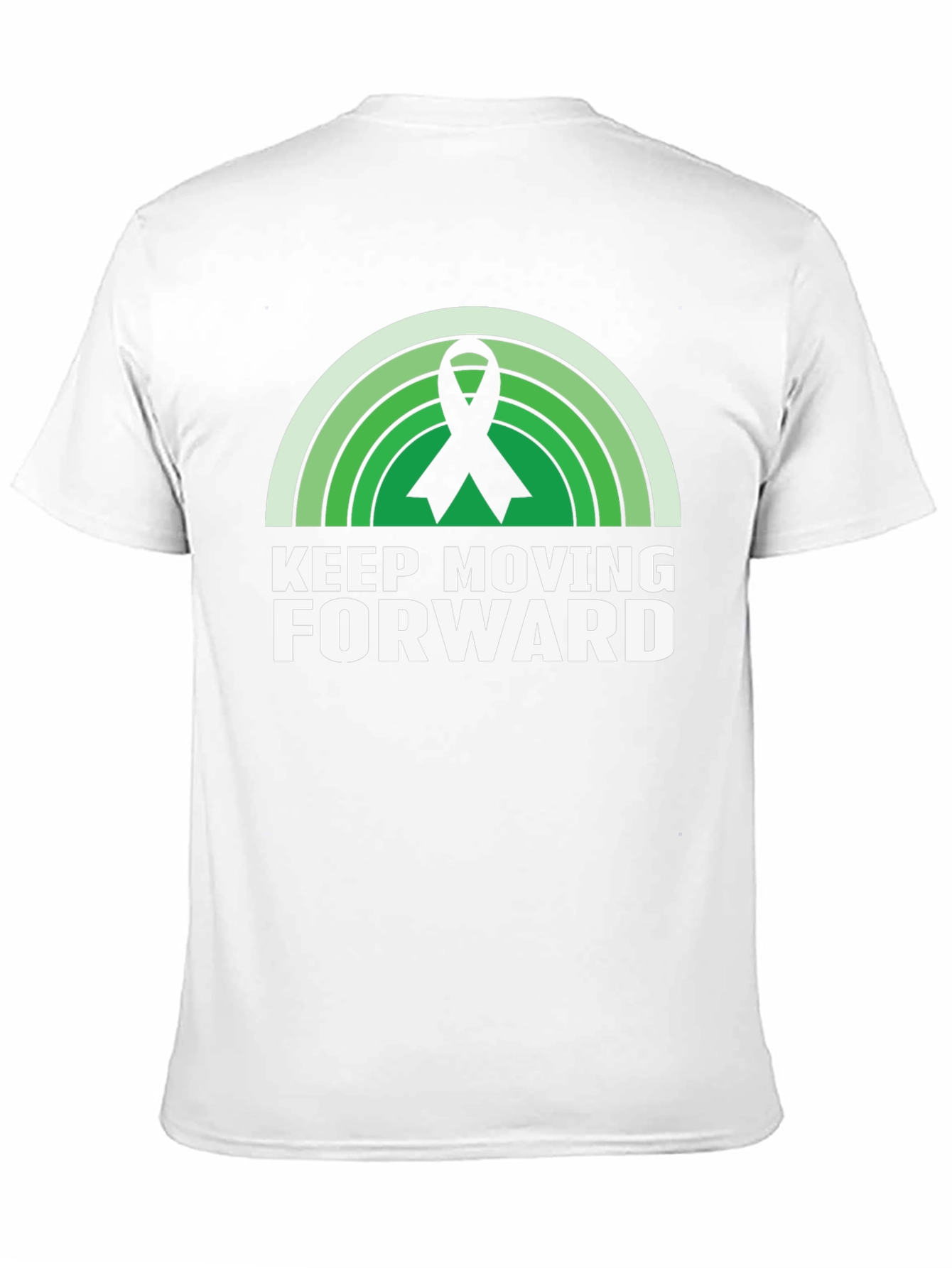 Keep Moving Forward Ribbon Graphic T-Shirt