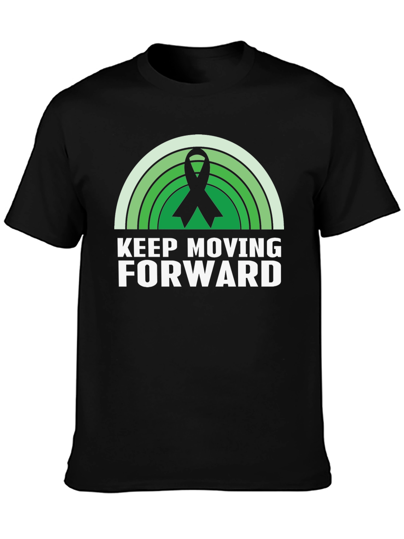 Keep Moving Forward Ribbon Graphic T-Shirt