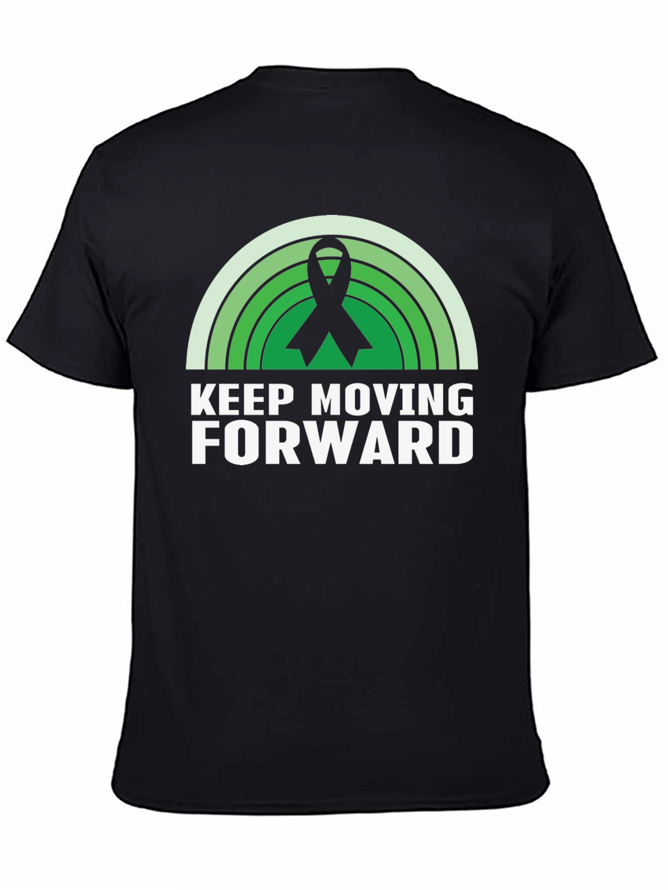 Keep Moving Forward Ribbon Graphic T-Shirt