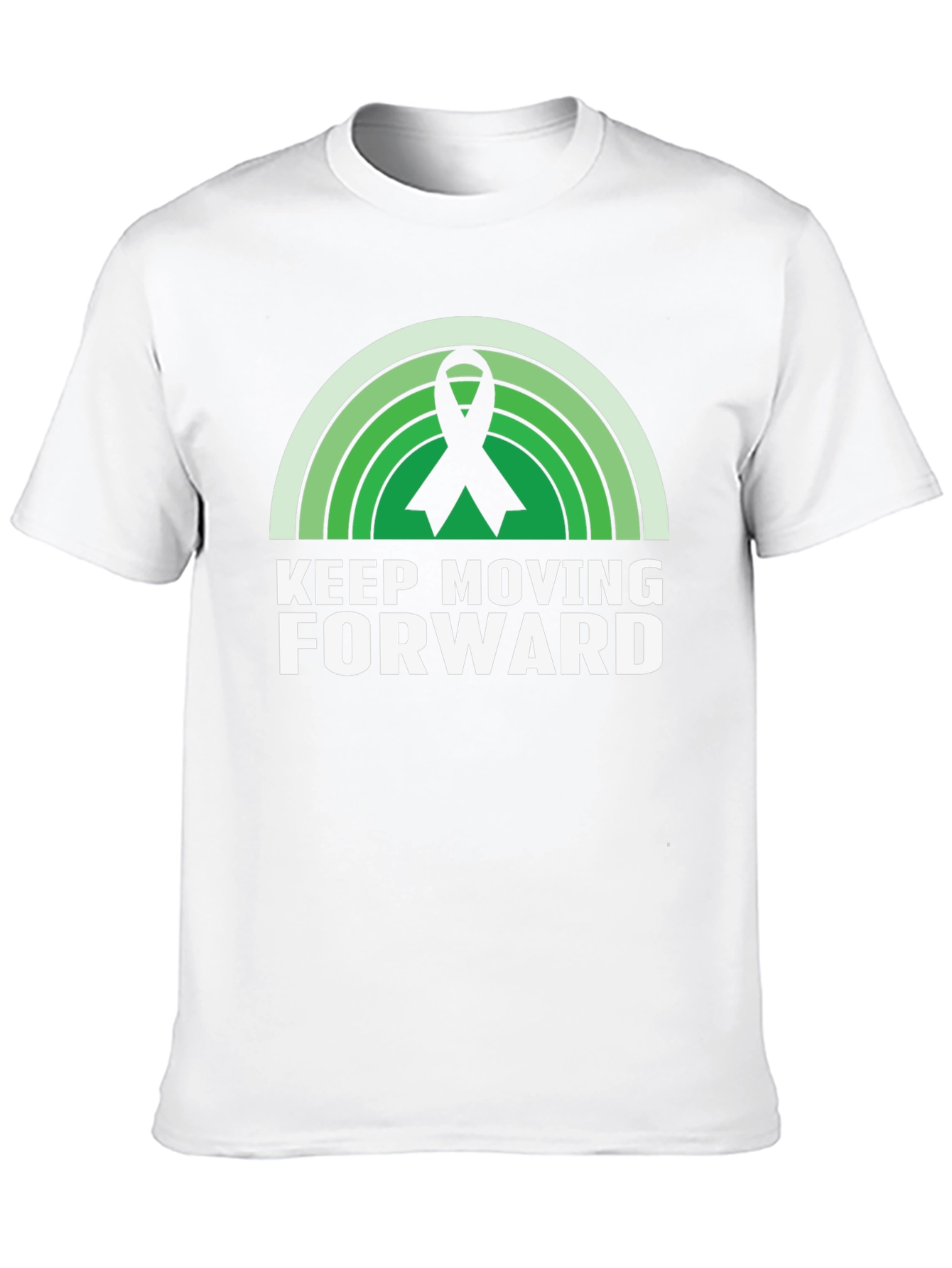 Keep Moving Forward Ribbon Graphic T-Shirt