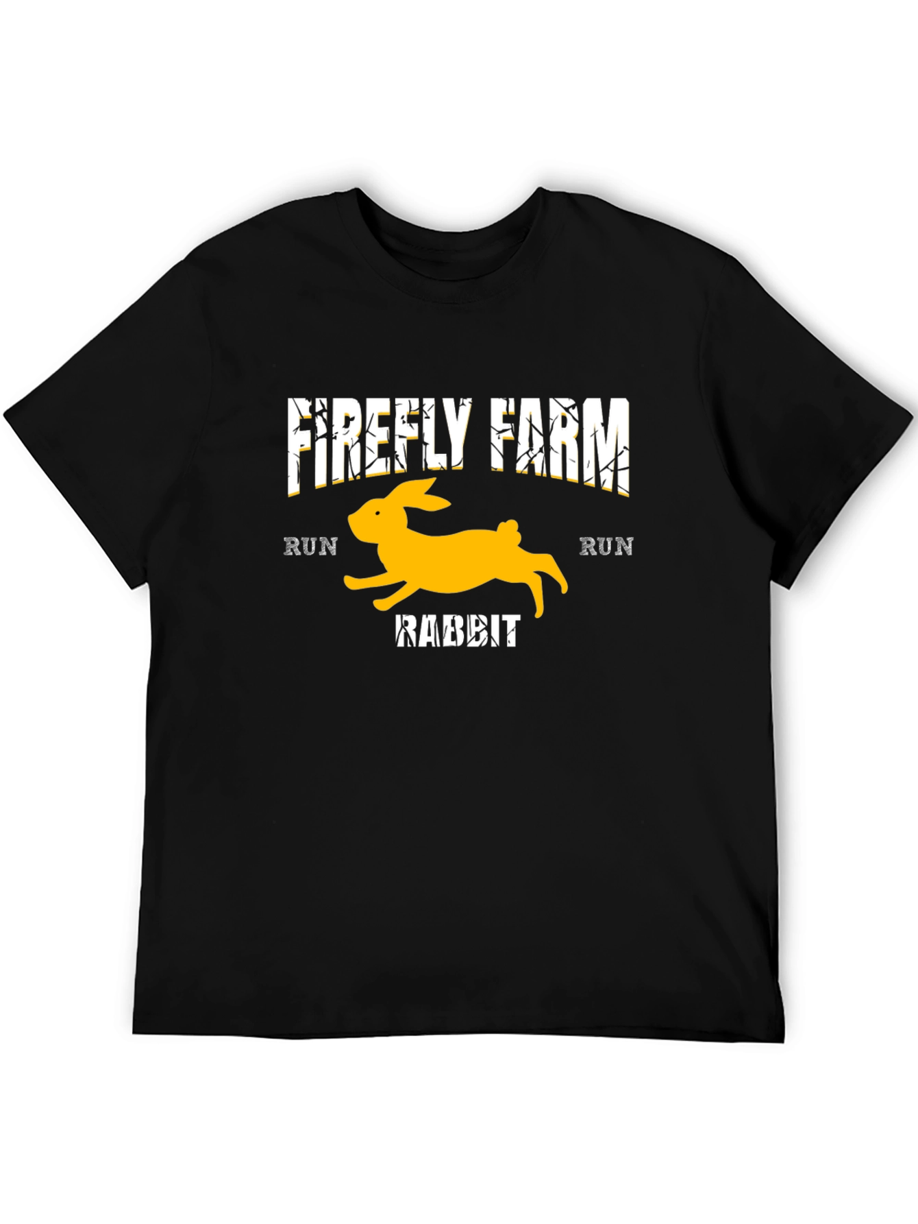 Firefly Farm Rabbit Run Black T-Shirt