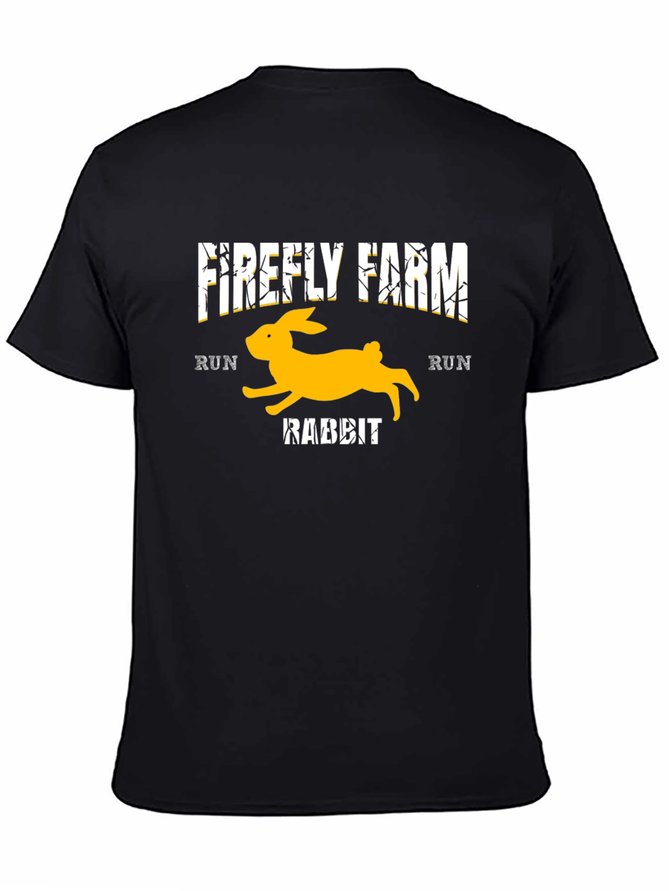 Firefly Farm Rabbit Run Black T-Shirt