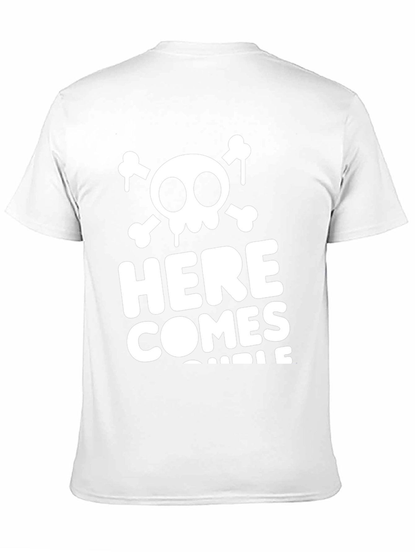 Here Comes Trouble Skull Graphic Tee