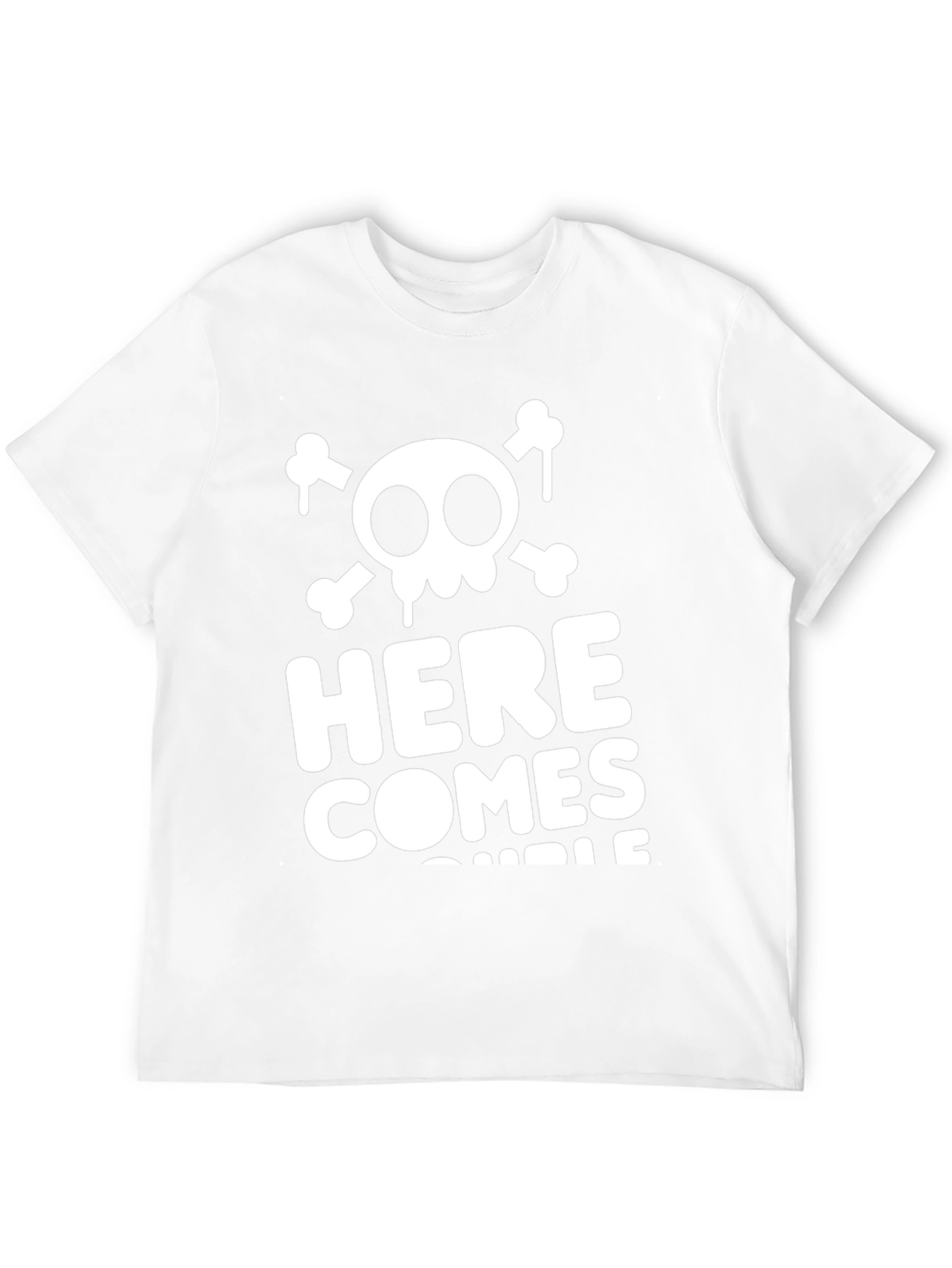Here Comes Trouble Skull Graphic Tee
