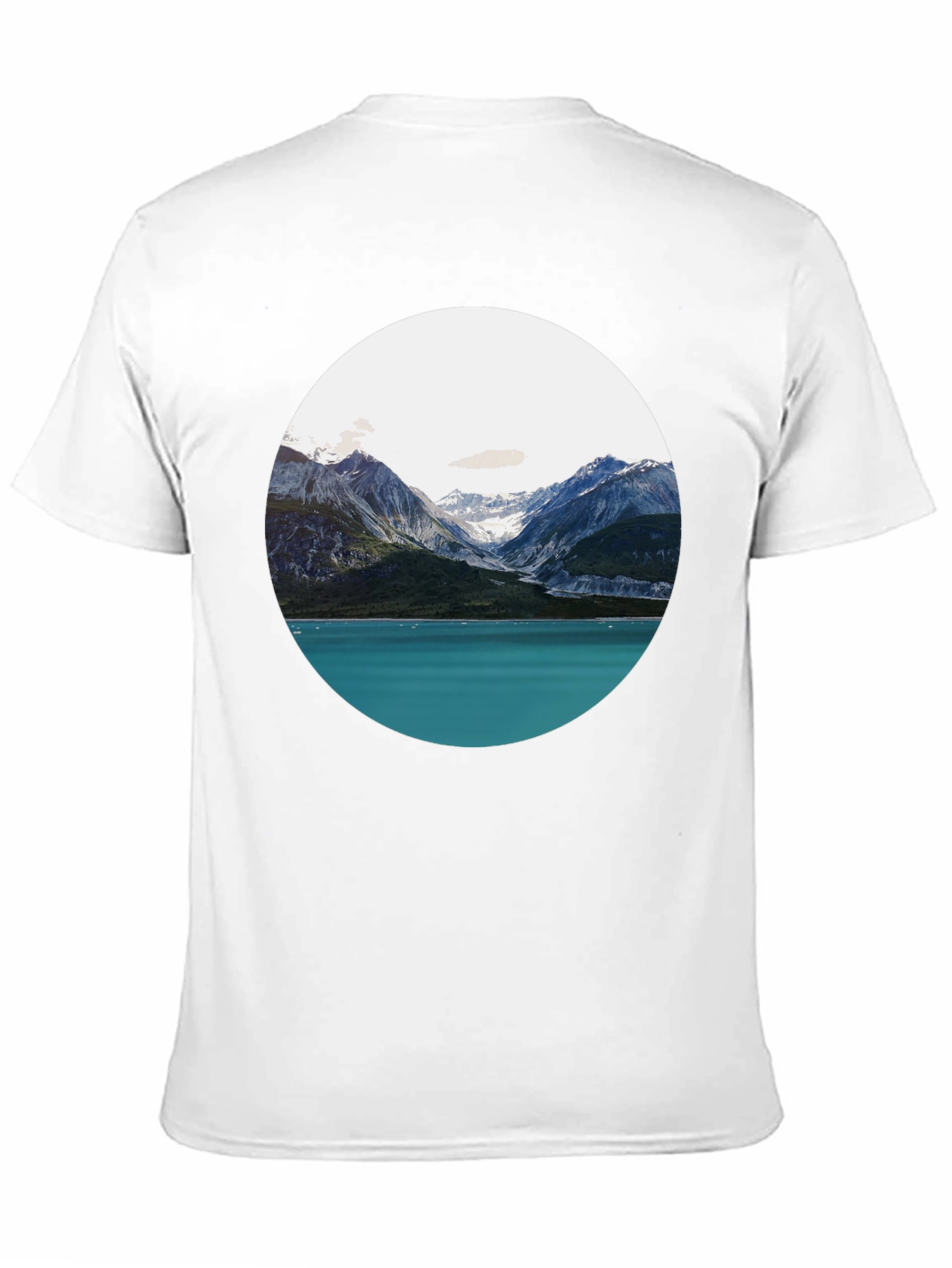 Scenic Mountain & Lake Graphic Tee - Black