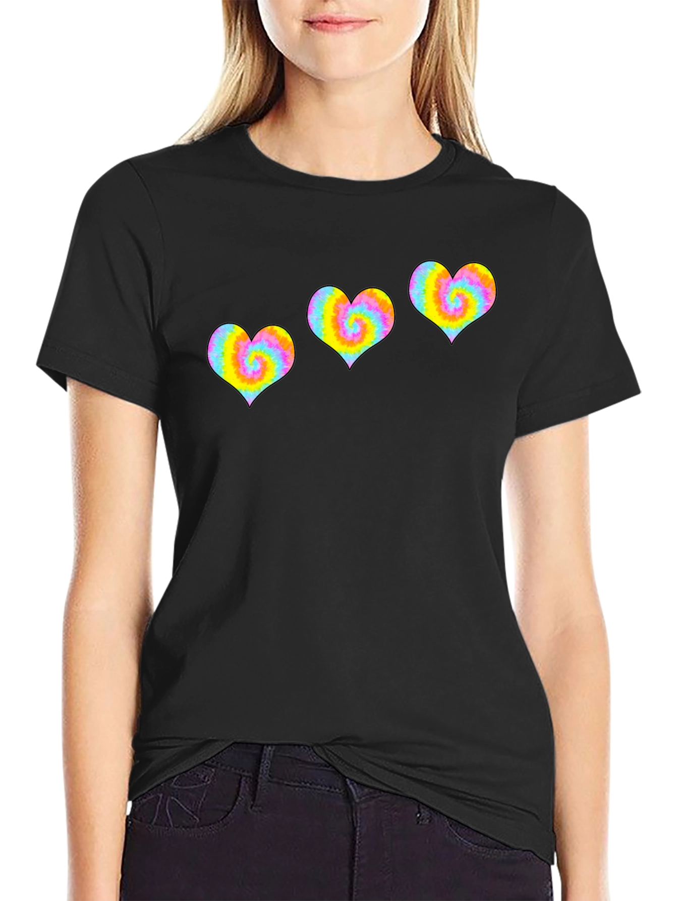 Tie-Dye Heart T-Shirt - Groovy Style