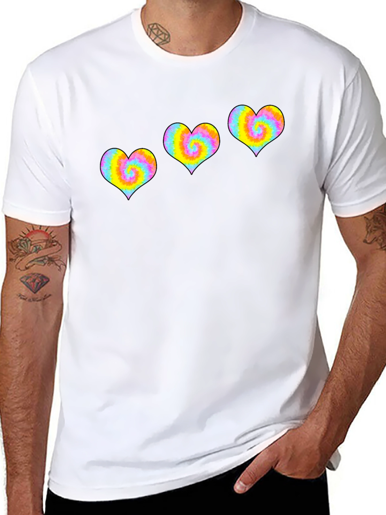 Tie-Dye Heart T-Shirt - Groovy Style