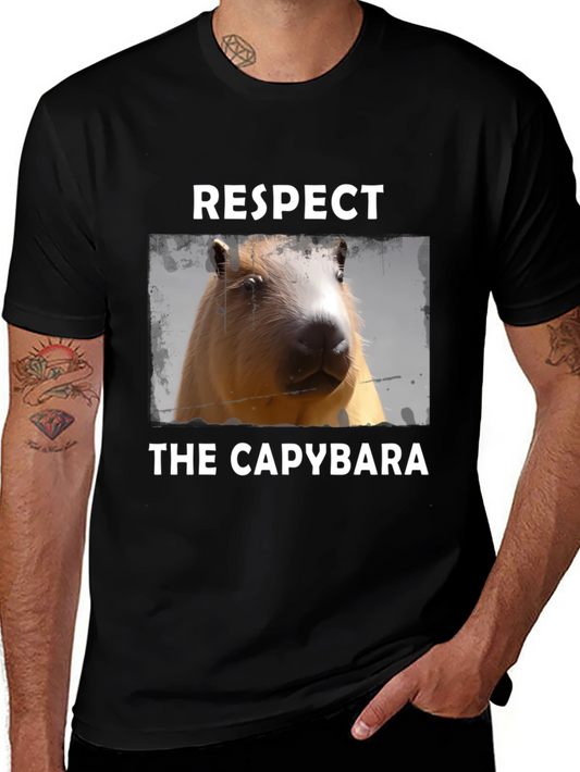 Respect the Capybara Graphic T-Shirt