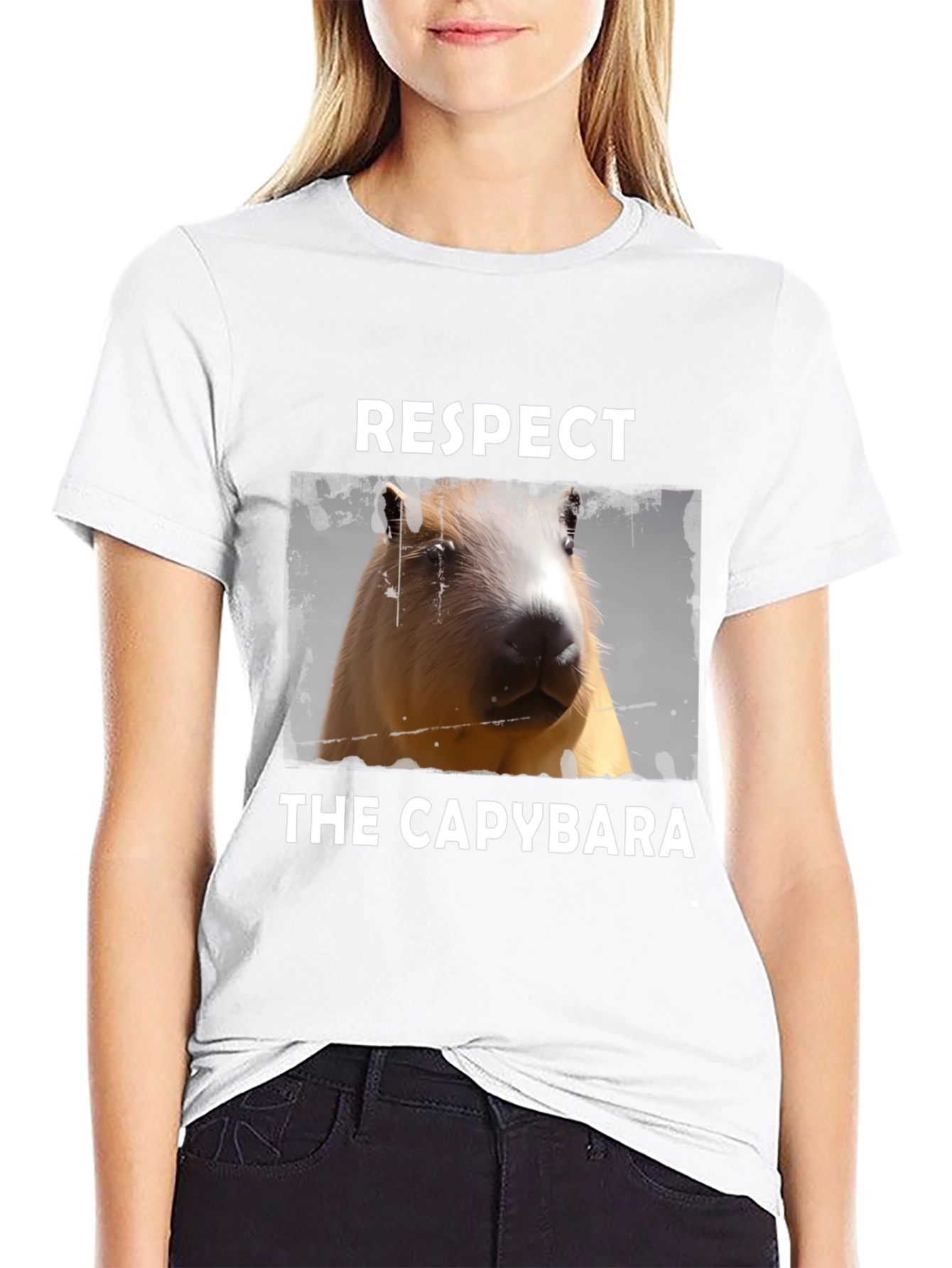 Respect the Capybara Graphic T-Shirt