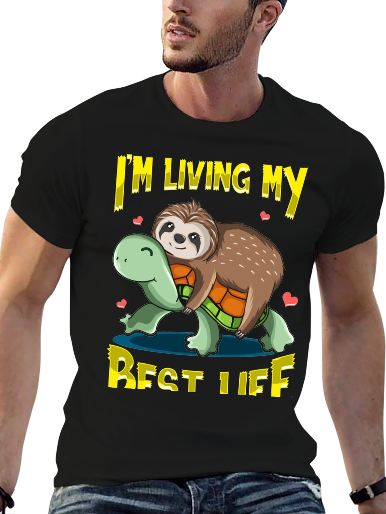Sloth & Turtle Best Life Graphic T-Shirt