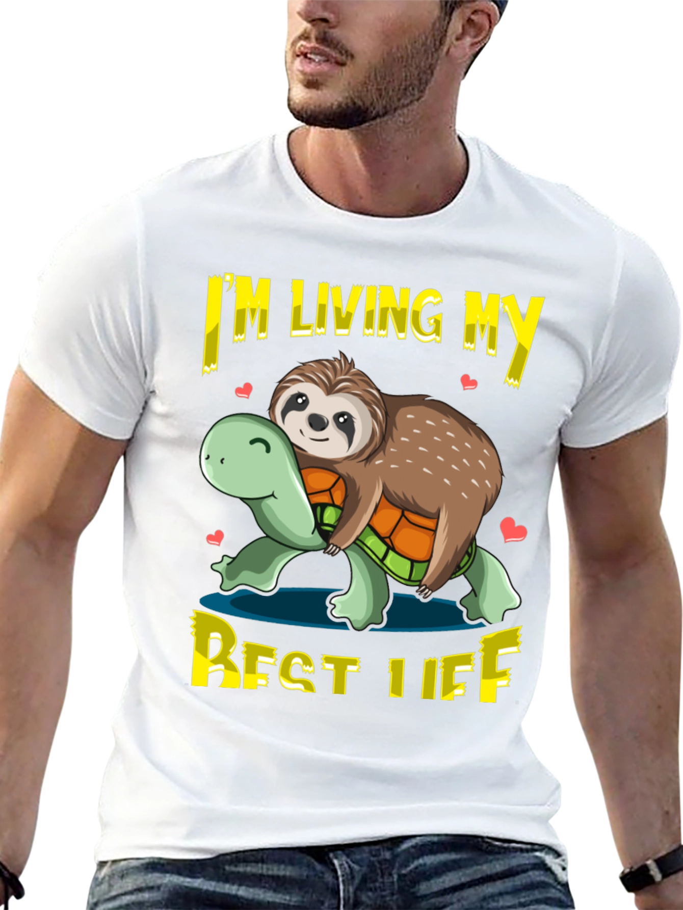 Sloth & Turtle Best Life Graphic T-Shirt