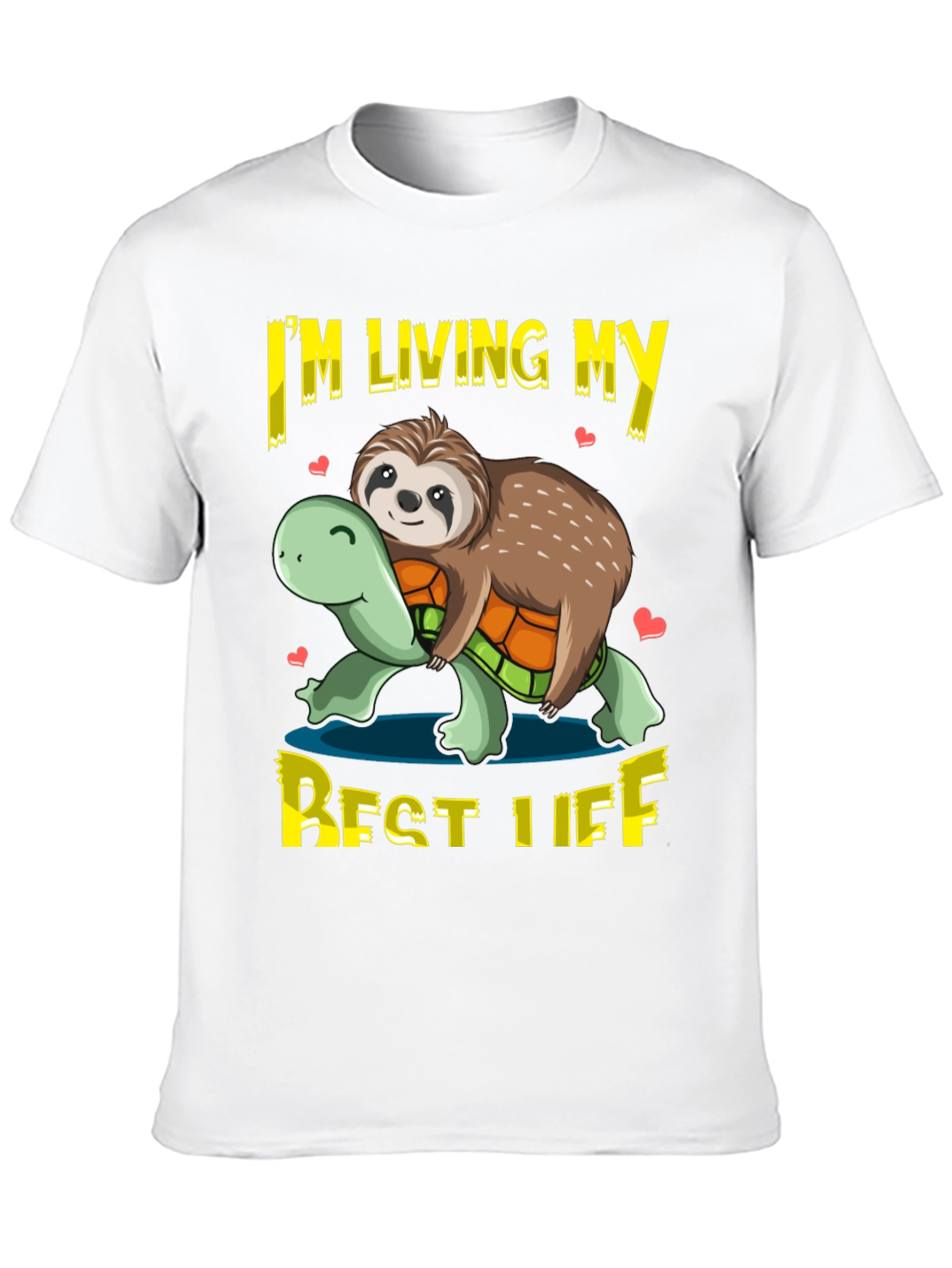Sloth & Turtle Best Life Graphic T-Shirt