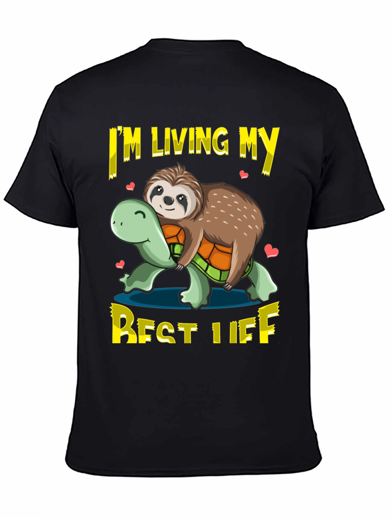Sloth & Turtle Best Life Graphic T-Shirt