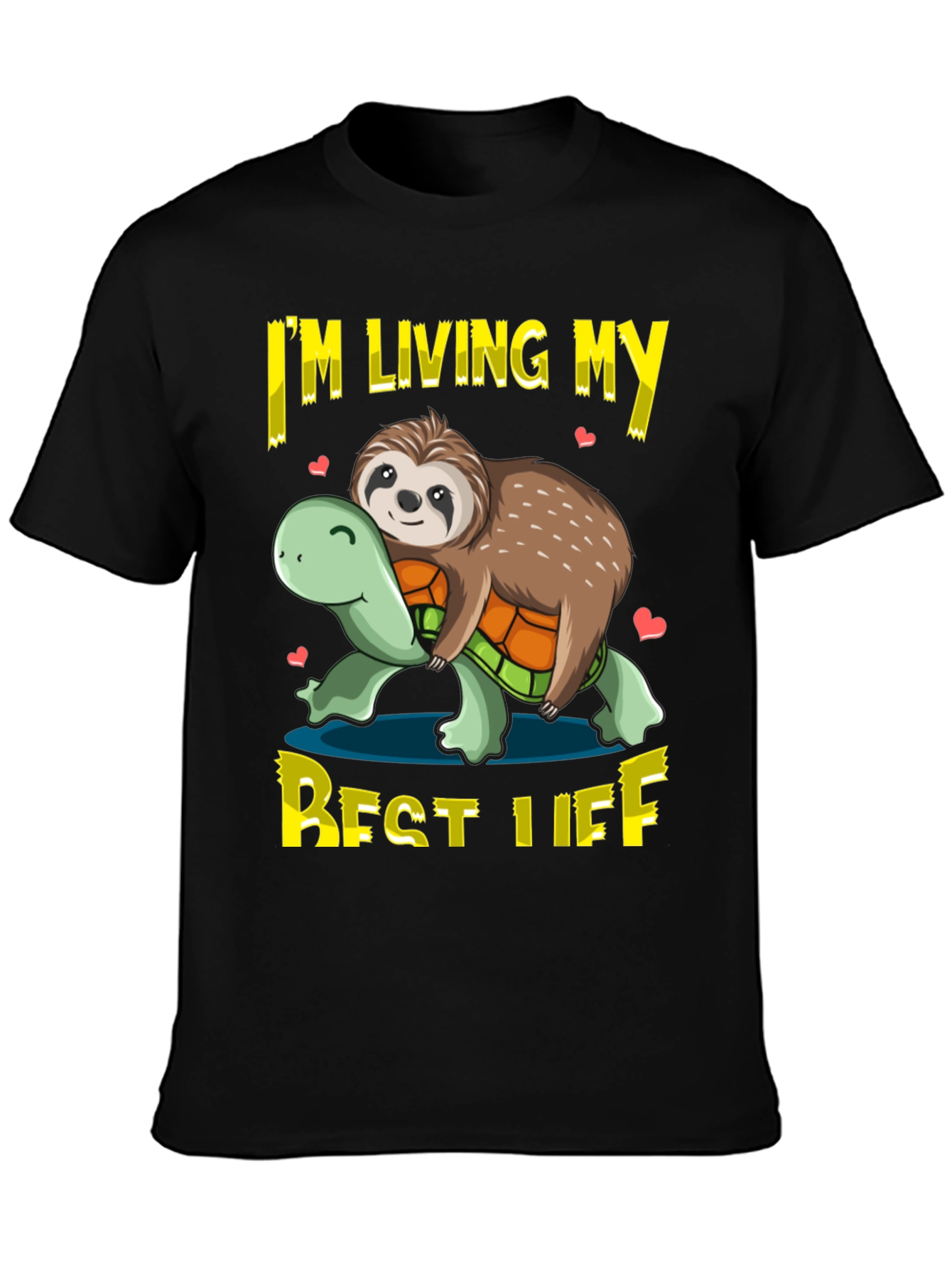 Sloth & Turtle Best Life Graphic T-Shirt