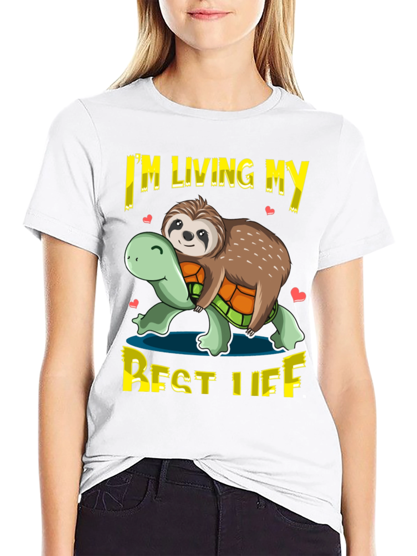Sloth & Turtle Best Life Graphic T-Shirt