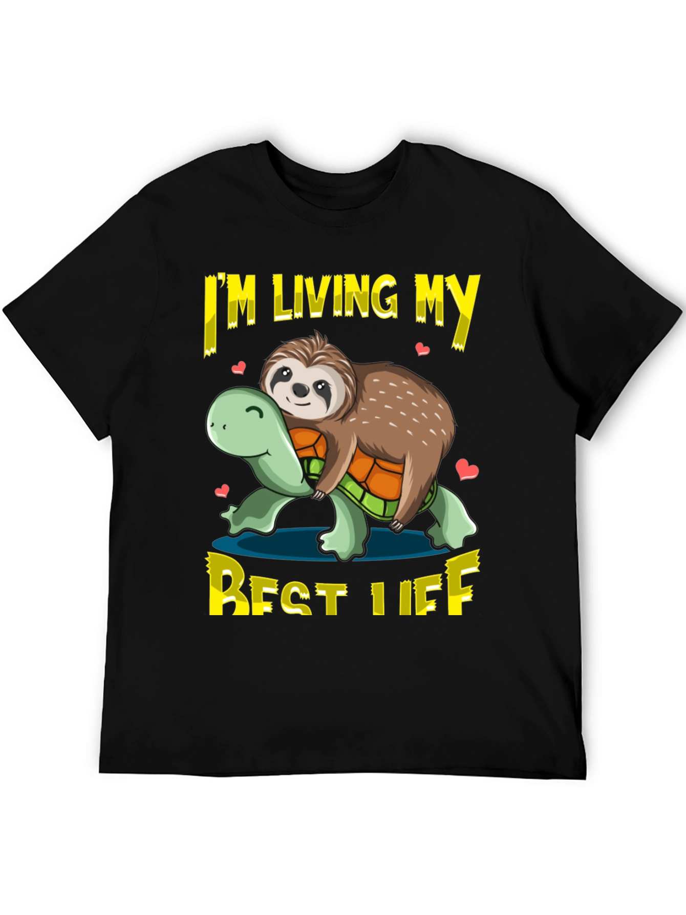 Sloth & Turtle Best Life Graphic T-Shirt