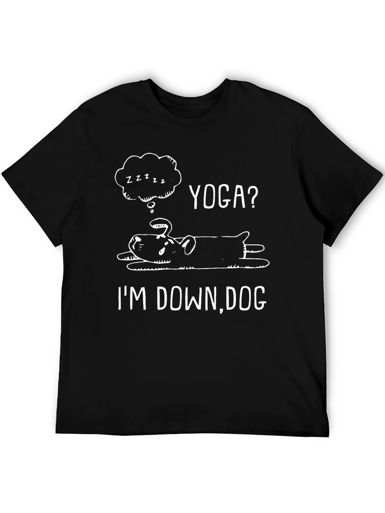 Yoga Down Dog Graphic Tee - Relaxed Fit T-Shirt
