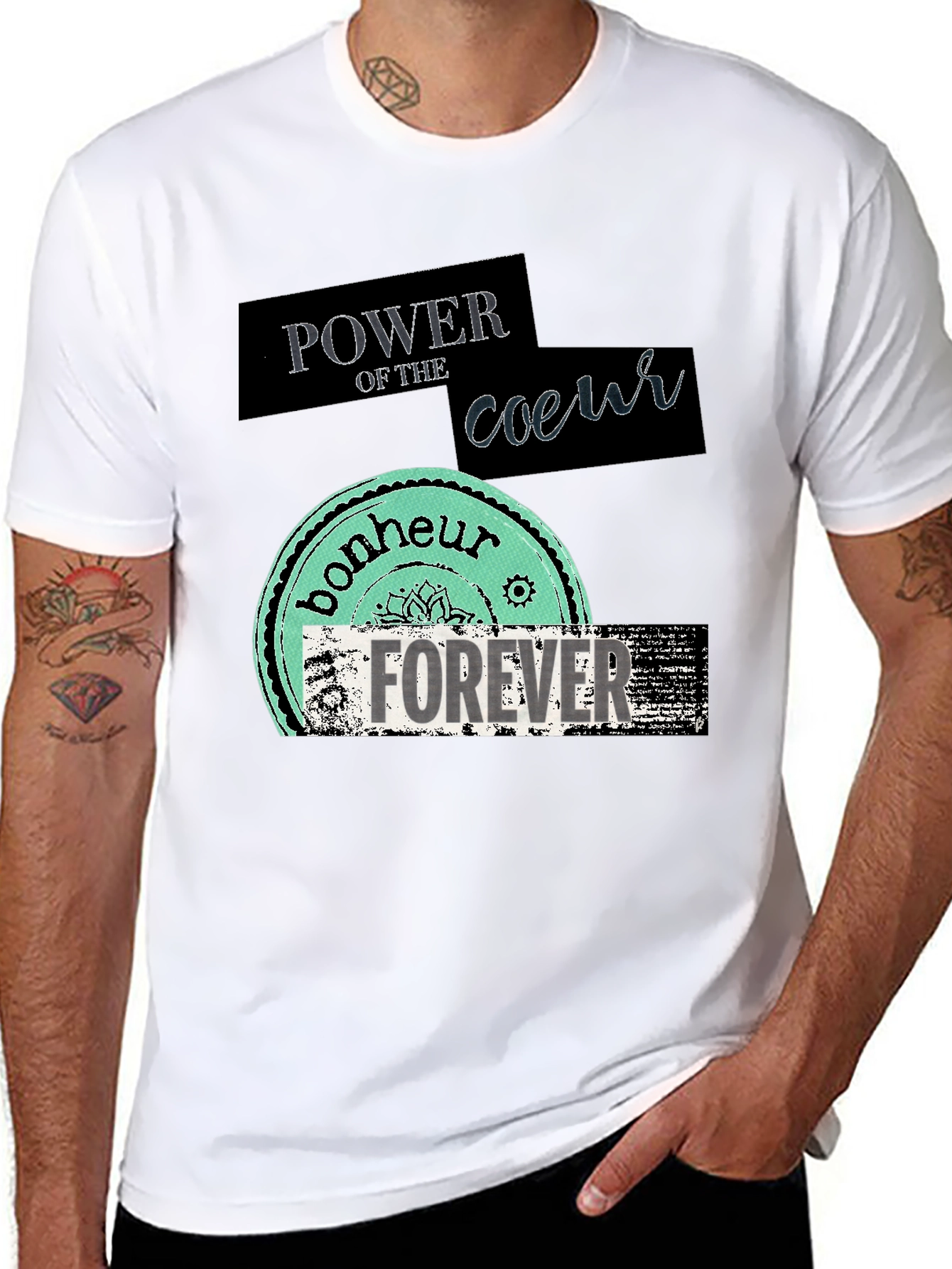 Power of Coeur Graphic T-Shirt