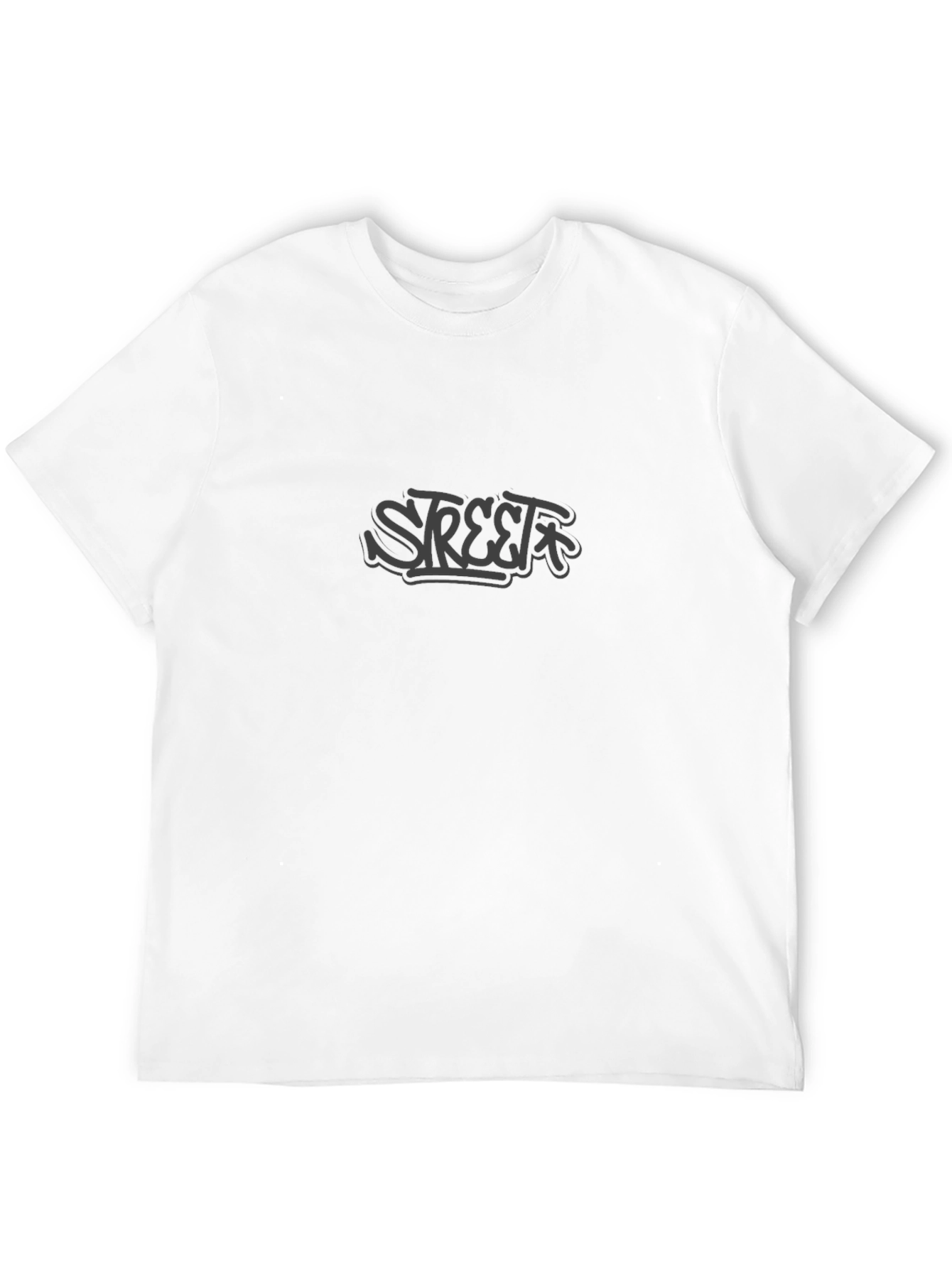 Urban Street Style Black Graphic Tee