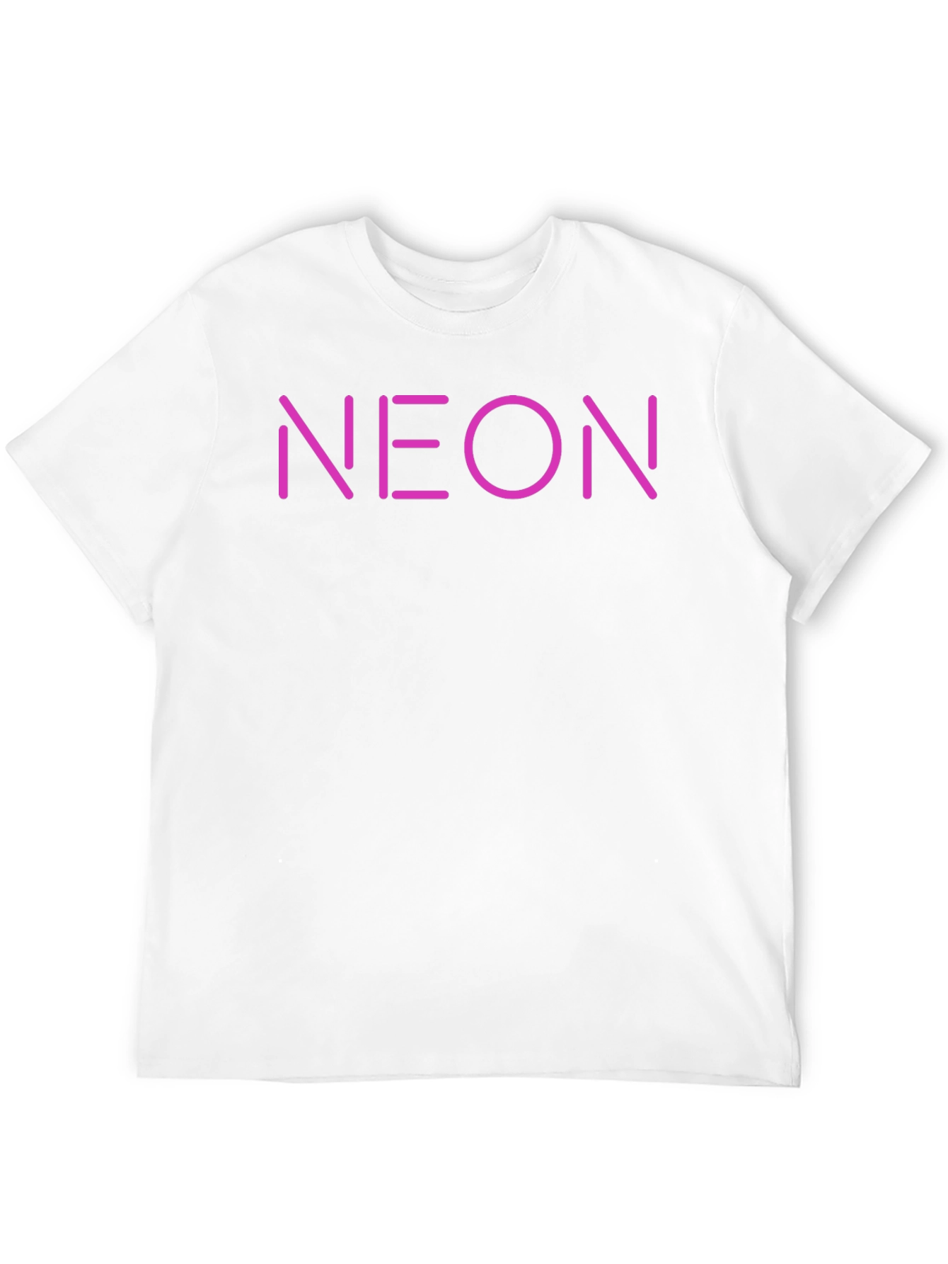 Neon Graphic Tee - Casual Black T-Shirt
