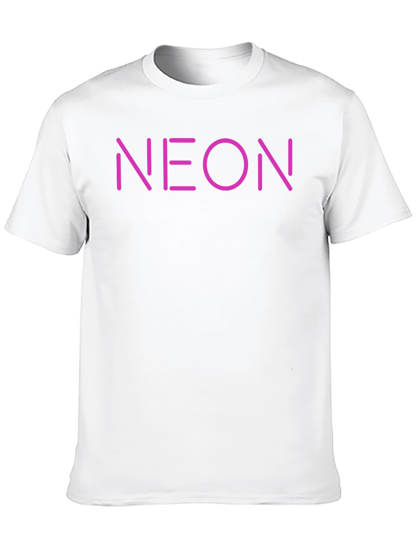 Neon Graphic Tee - Casual Black T-Shirt