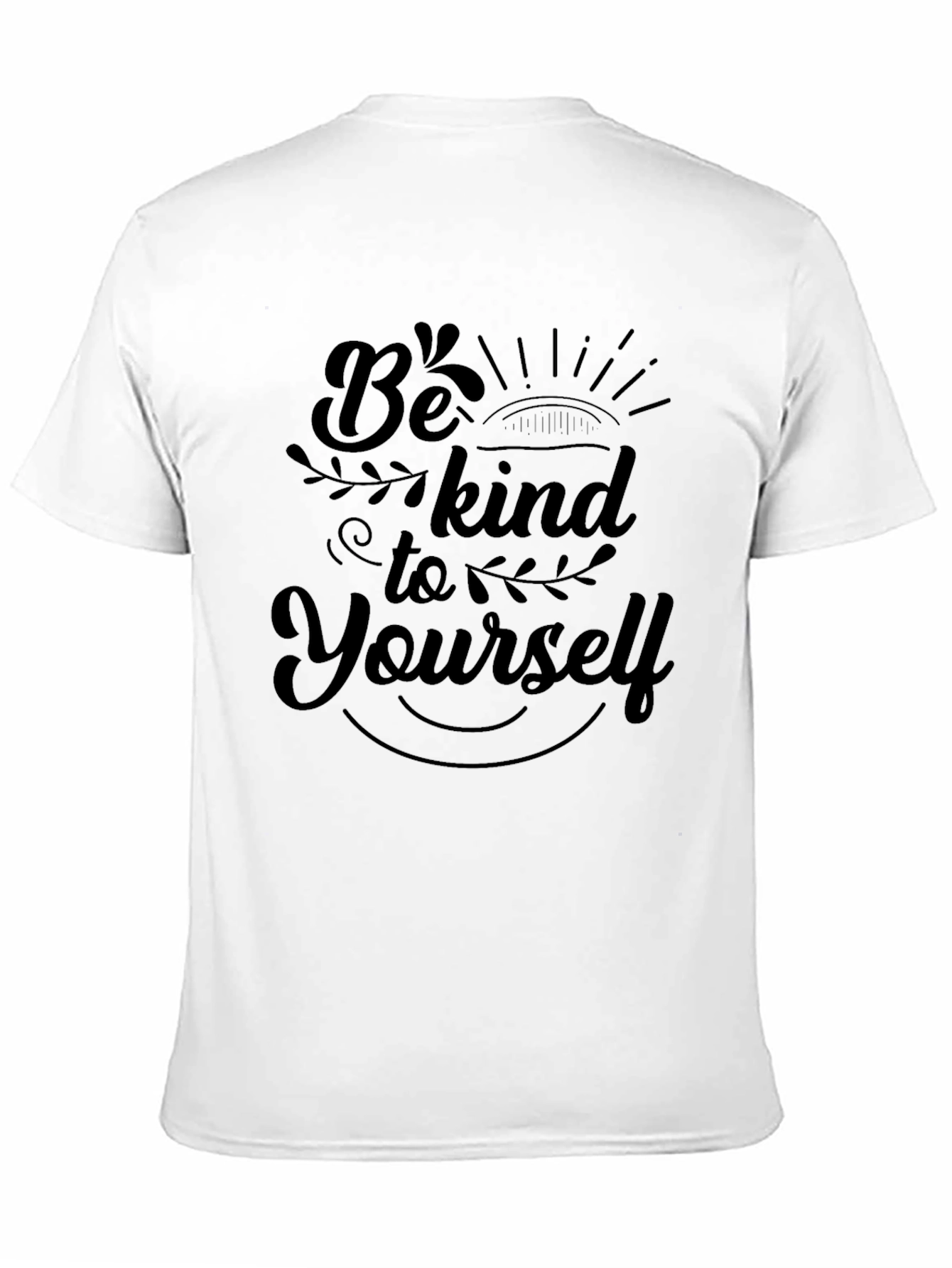 Be Kind to Yourself Black Graphic T-Shirt
