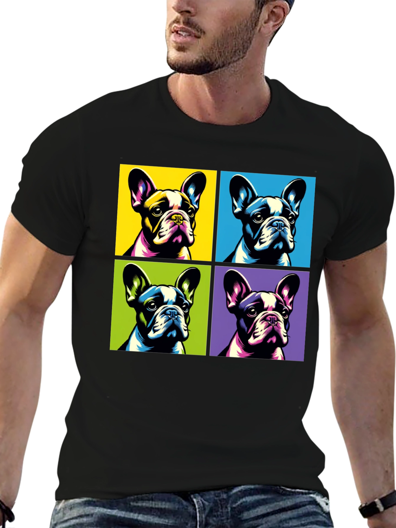 Pop Art French Bulldog T-Shirt