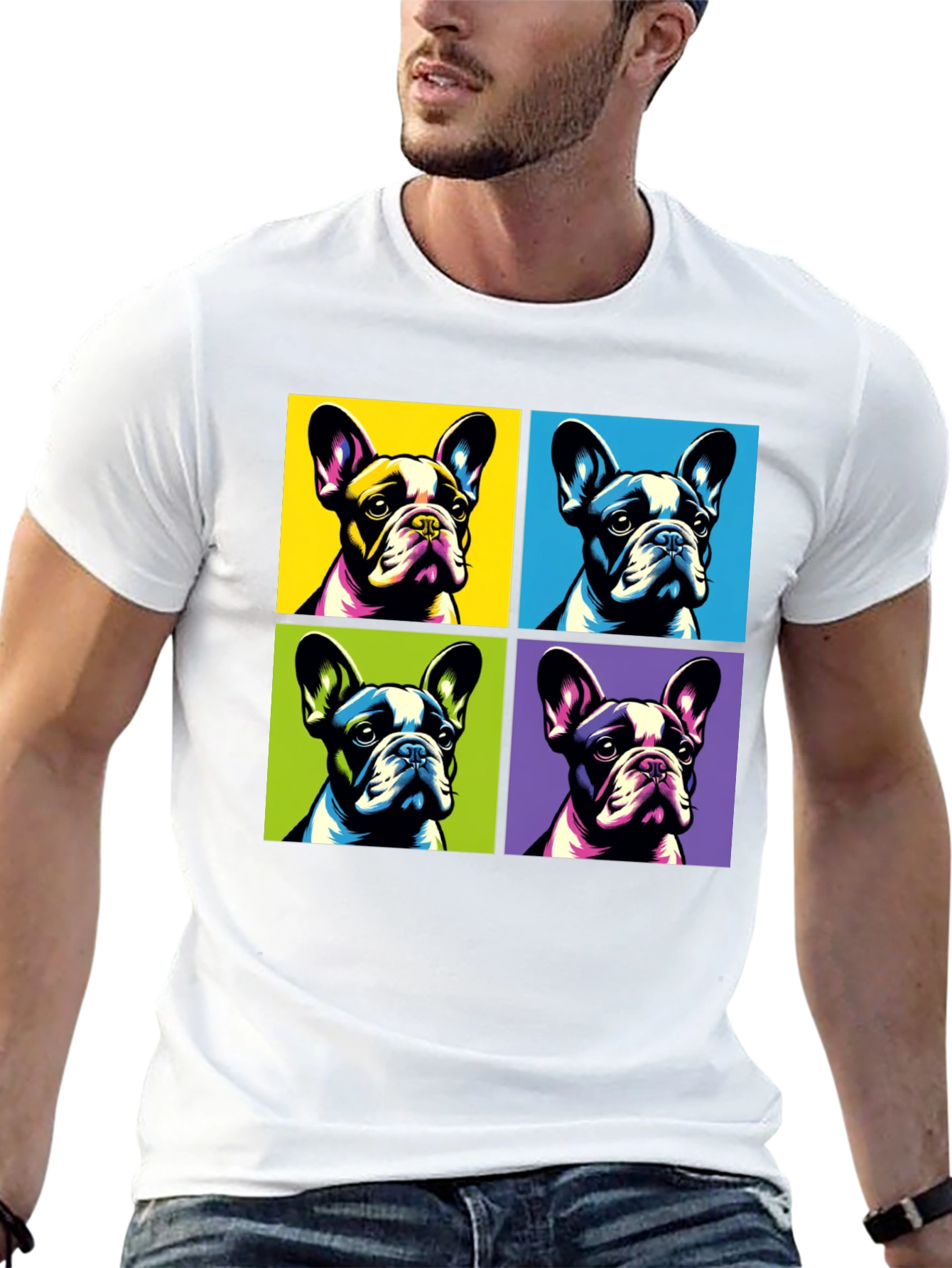 Pop Art French Bulldog T-Shirt
