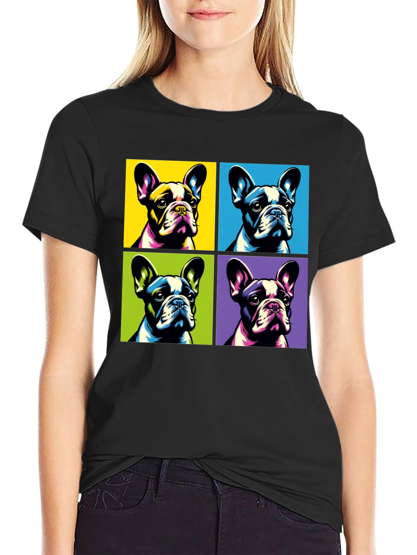 Pop Art French Bulldog T-Shirt