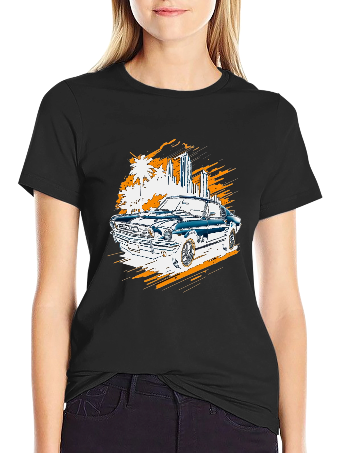 Classic Car Tee: Retro Automotive Graphic T-Shirt