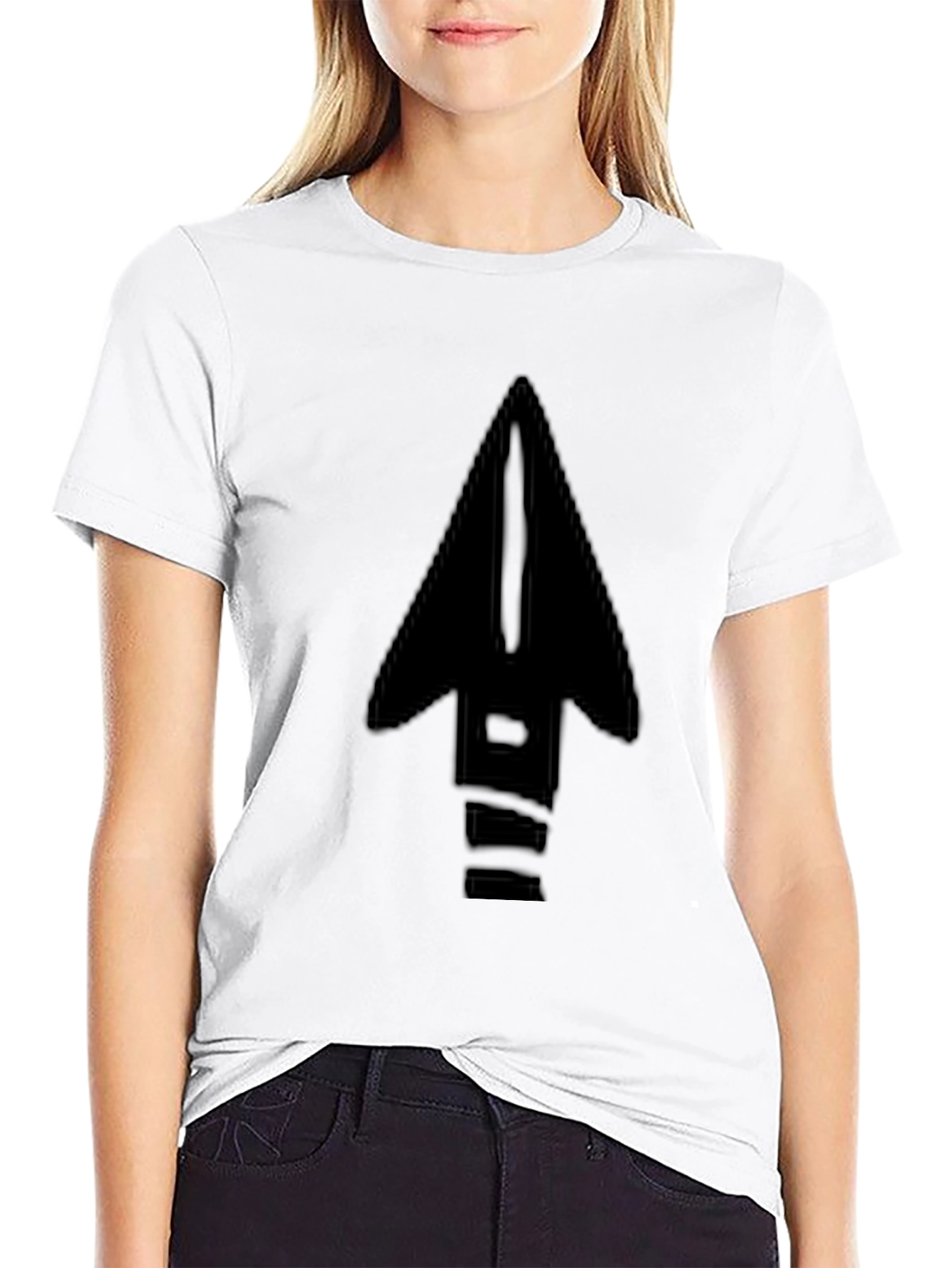 Arrow Graphic Black T-Shirt - Modern Casual Tee
