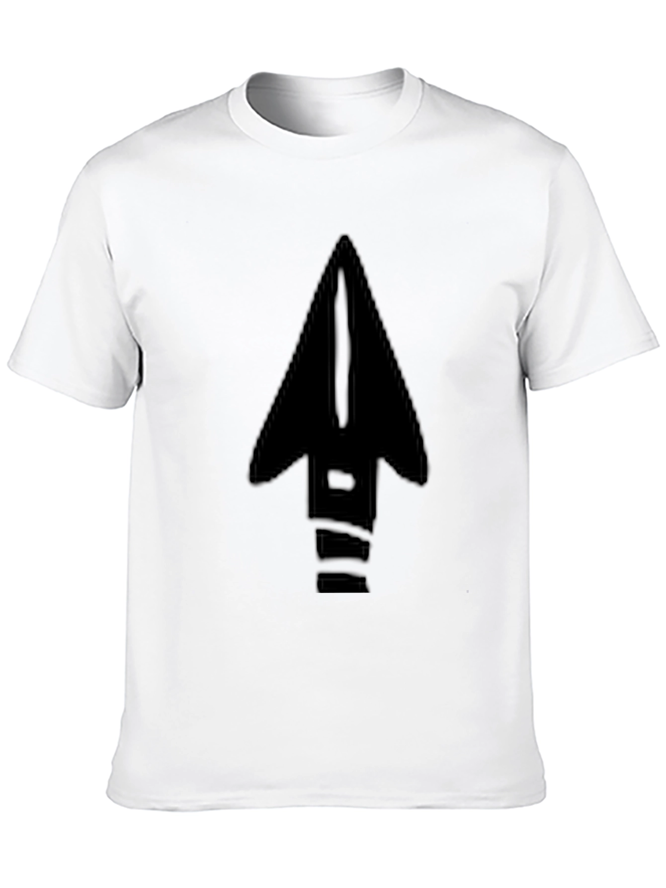Arrow Graphic Black T-Shirt - Modern Casual Tee