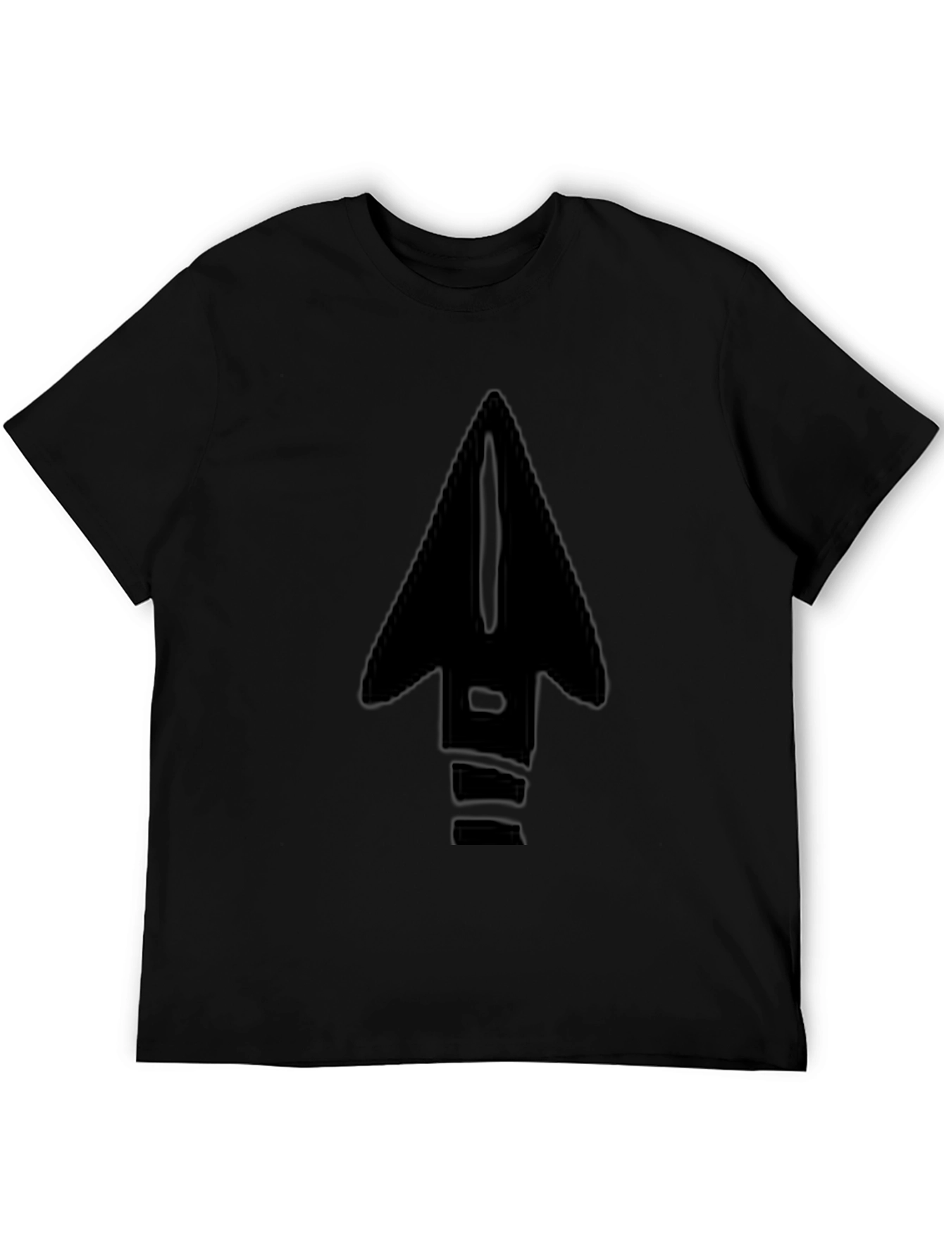 Arrow Graphic Black T-Shirt - Modern Casual Tee