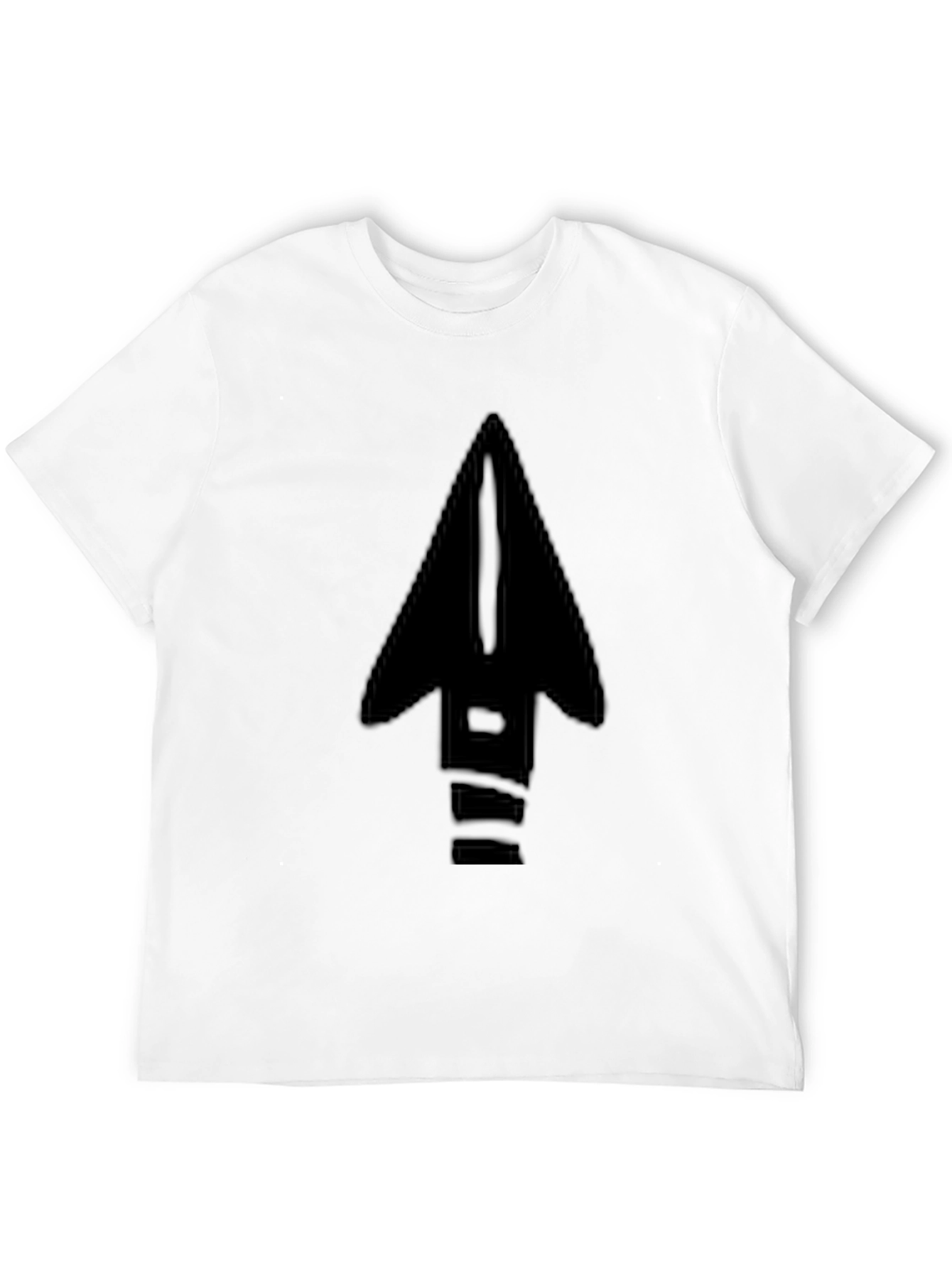 Arrow Graphic Black T-Shirt - Modern Casual Tee