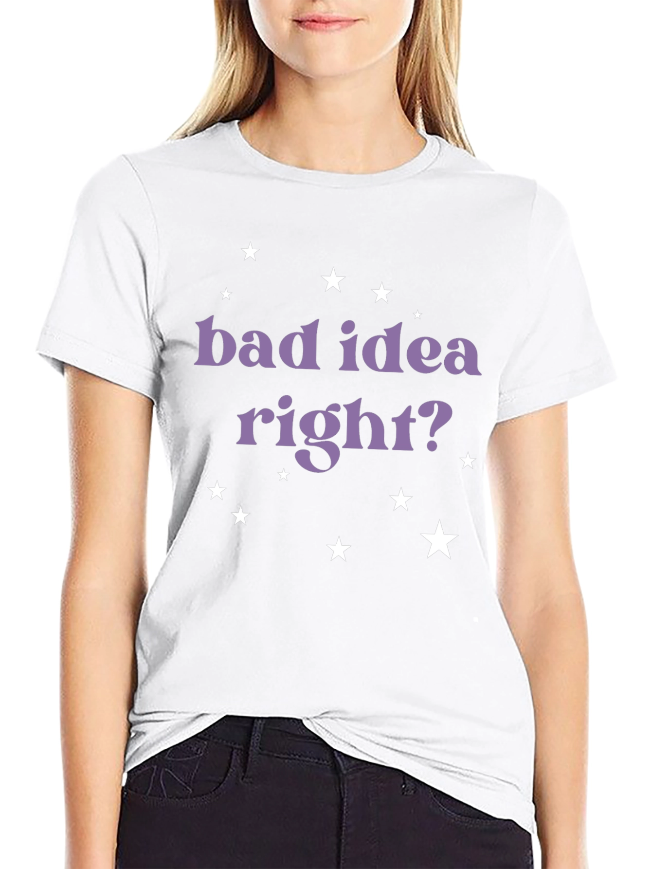 Bad Idea Right? Graphic T-Shirt - Black
