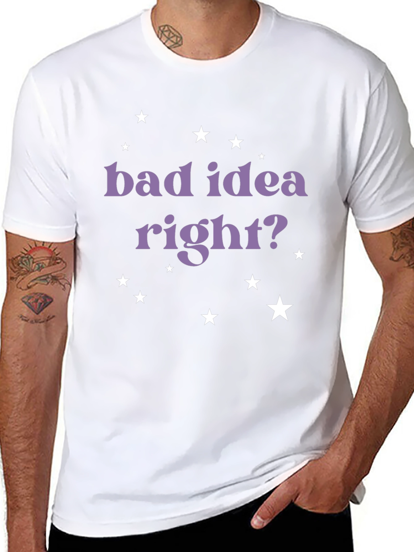 Bad Idea Right? Graphic T-Shirt - Black